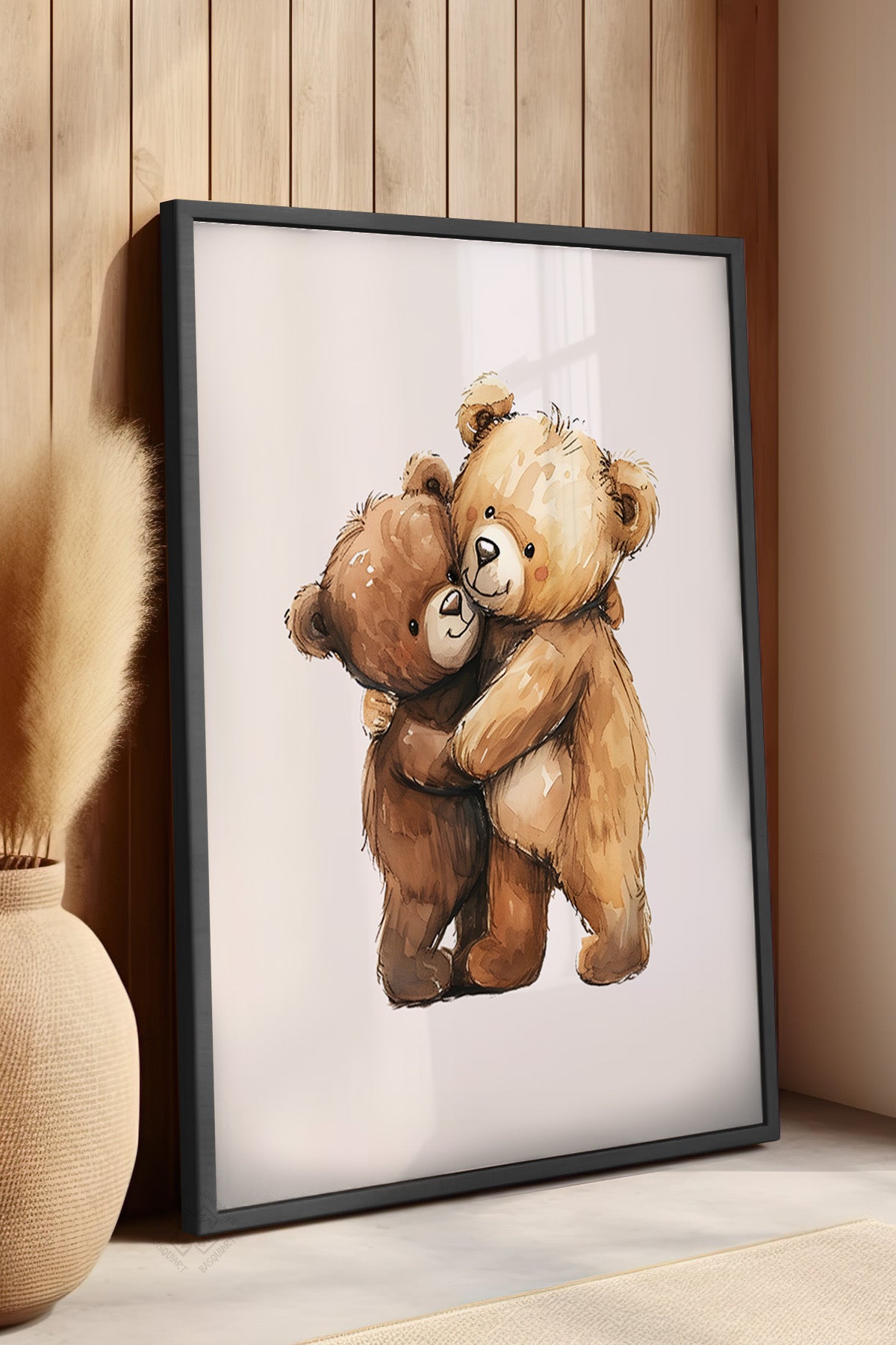 Çocuk Odası, Bebek Odası Siyah Çerçeveli Poster, Tablo No:81