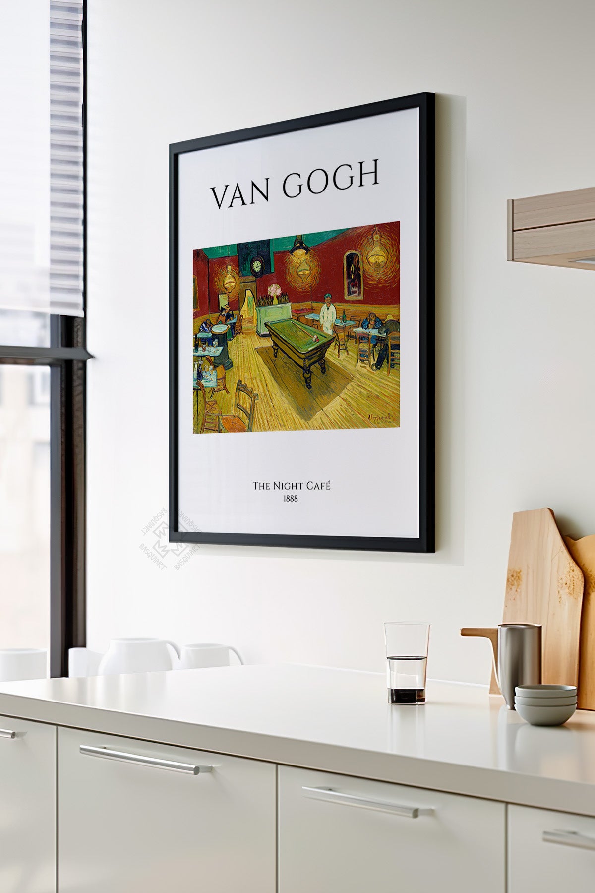 Vincent Van Gogh Serisi Siyah Çerçeveli Poster, Tablo Duvar Dekoru No:14