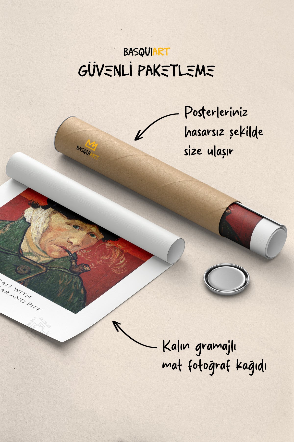 Van Gogh Sanatsal 3'lü Poster Seti, Duvar Dekoru No:3