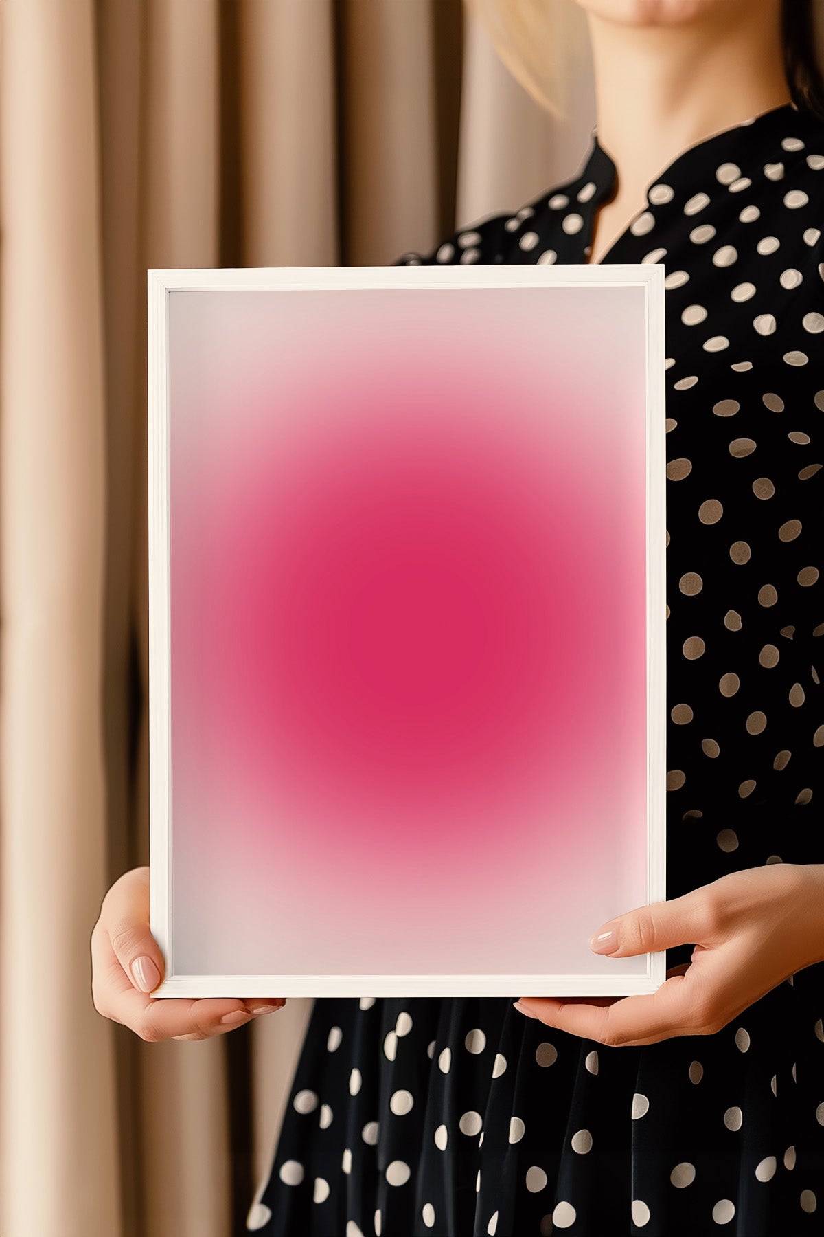Aura Serisi Beyaz Çerçeveli Poster, Tablo No:83