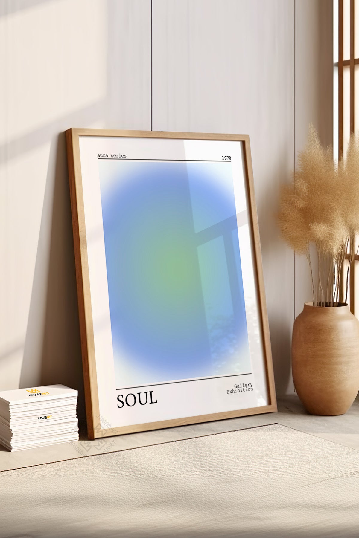 Aura Serisi Ahşap Çerçeveli Poster, Tablo No:62