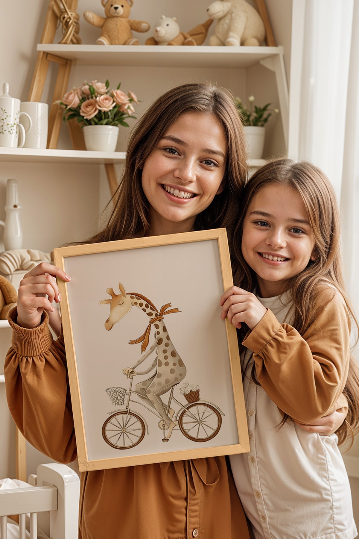 Çocuk Odası, Bebek Odası Ahşap Çerçeveli Poster, Tablo No:83