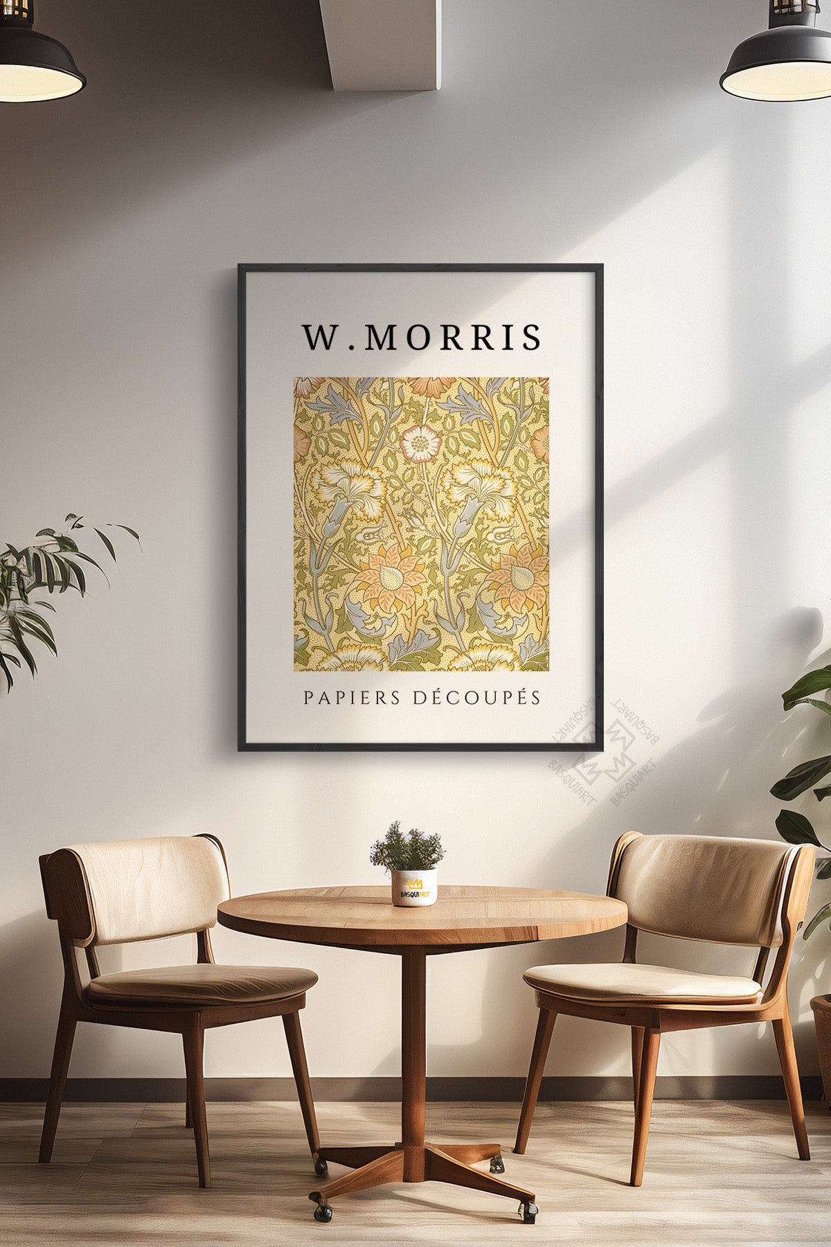 William Morris Serisi Siyah Çerçeveli Poster, Tablo Duvar Dekoru No:9