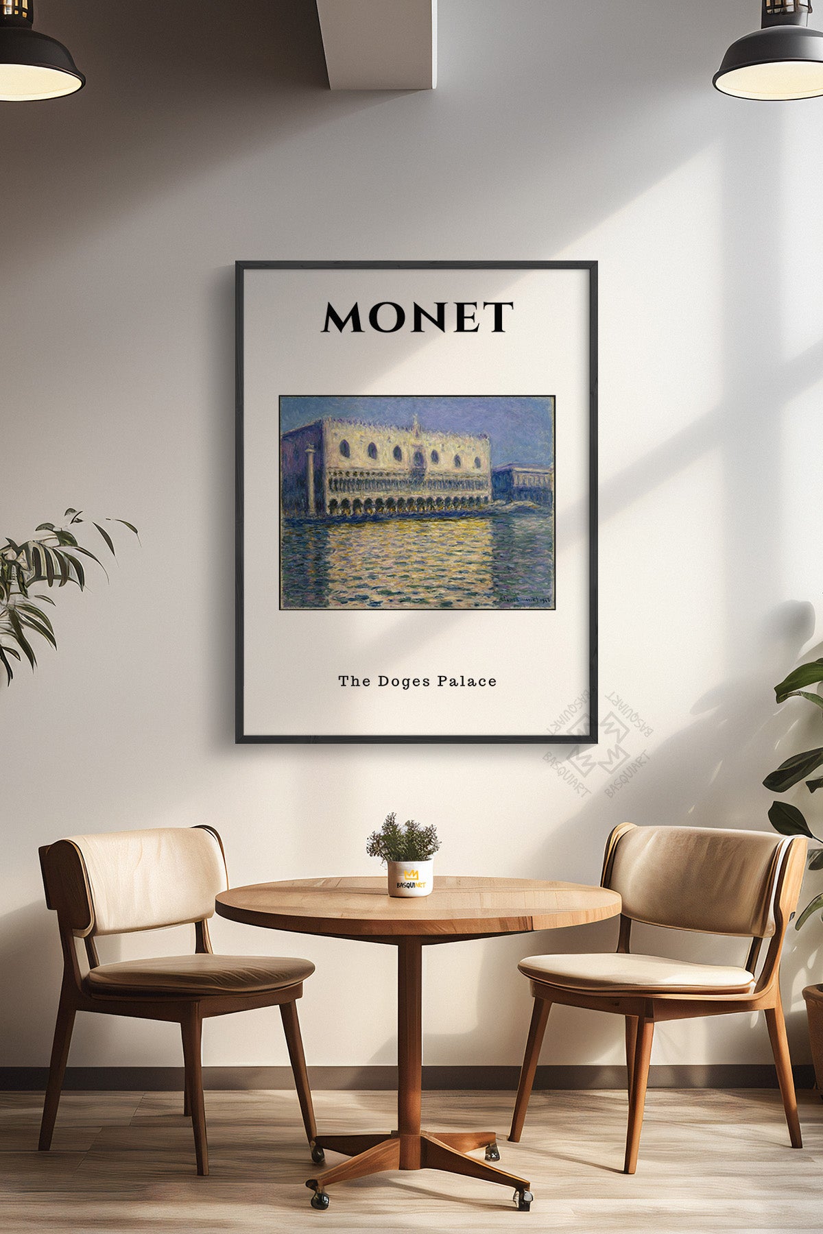 Claude Monet Serisi Siyah Çerçeveli Poster, Tablo Duvar Dekoru No:17
