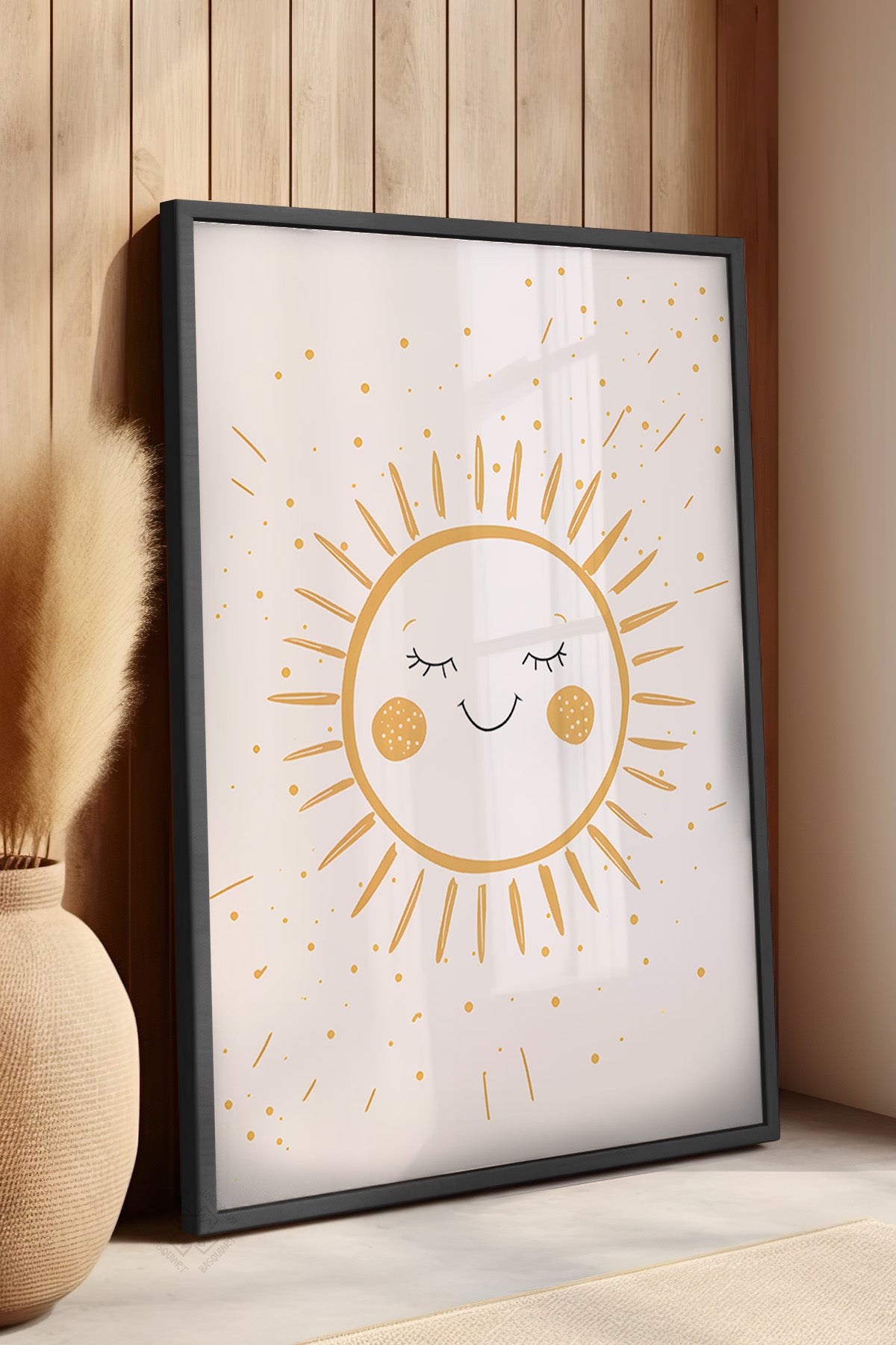 Çocuk Odası, Bebek Odası Siyah Çerçeveli Poster, Tablo No:64