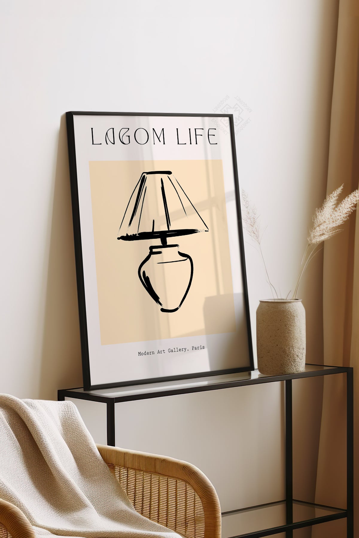 Bohemian Serisi Siyah Çerçeveli Poster, Tablo No:75