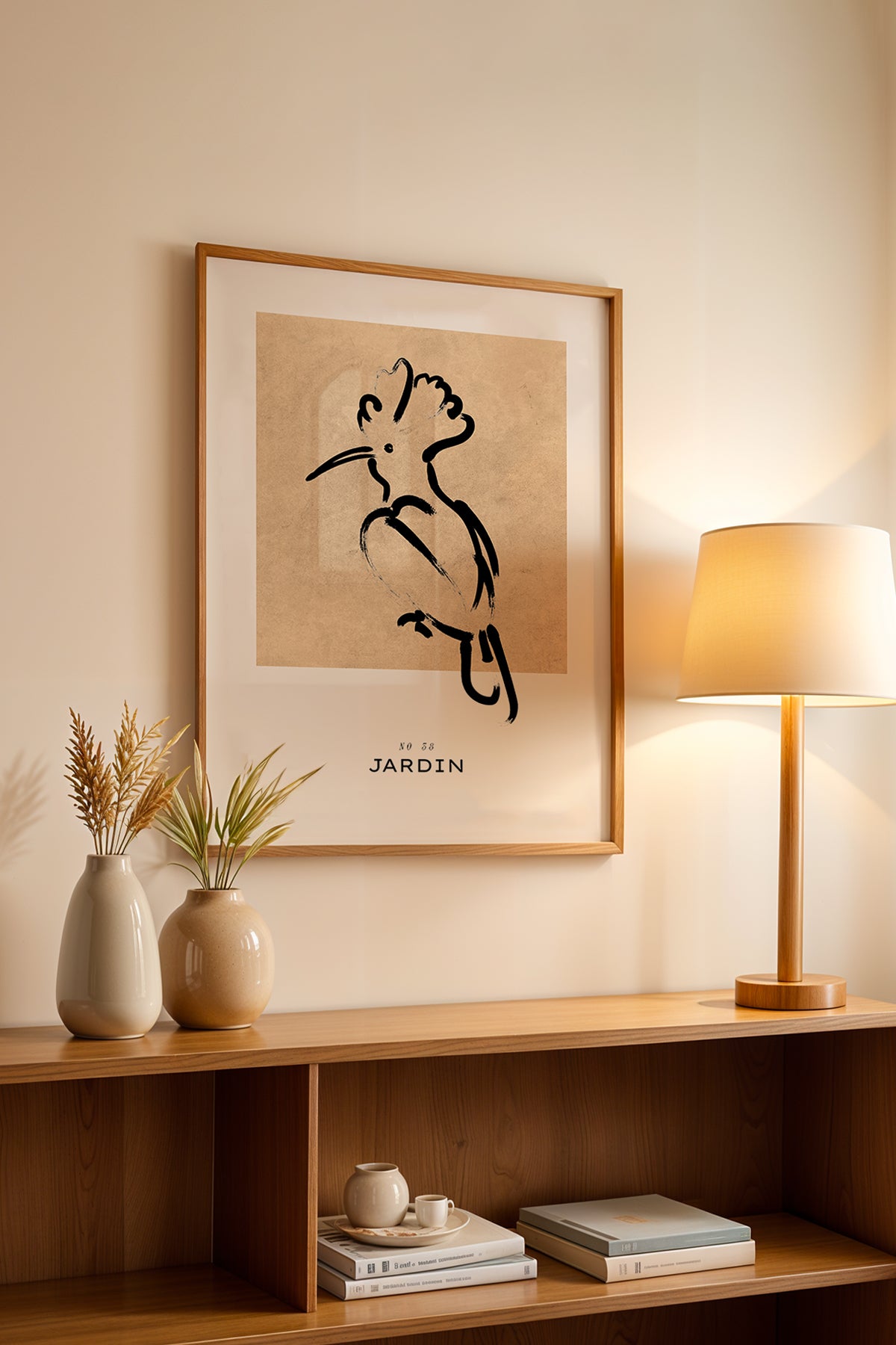 Bohemian Serisi Ahşap Çerçeveli Poster, Tablo No:80