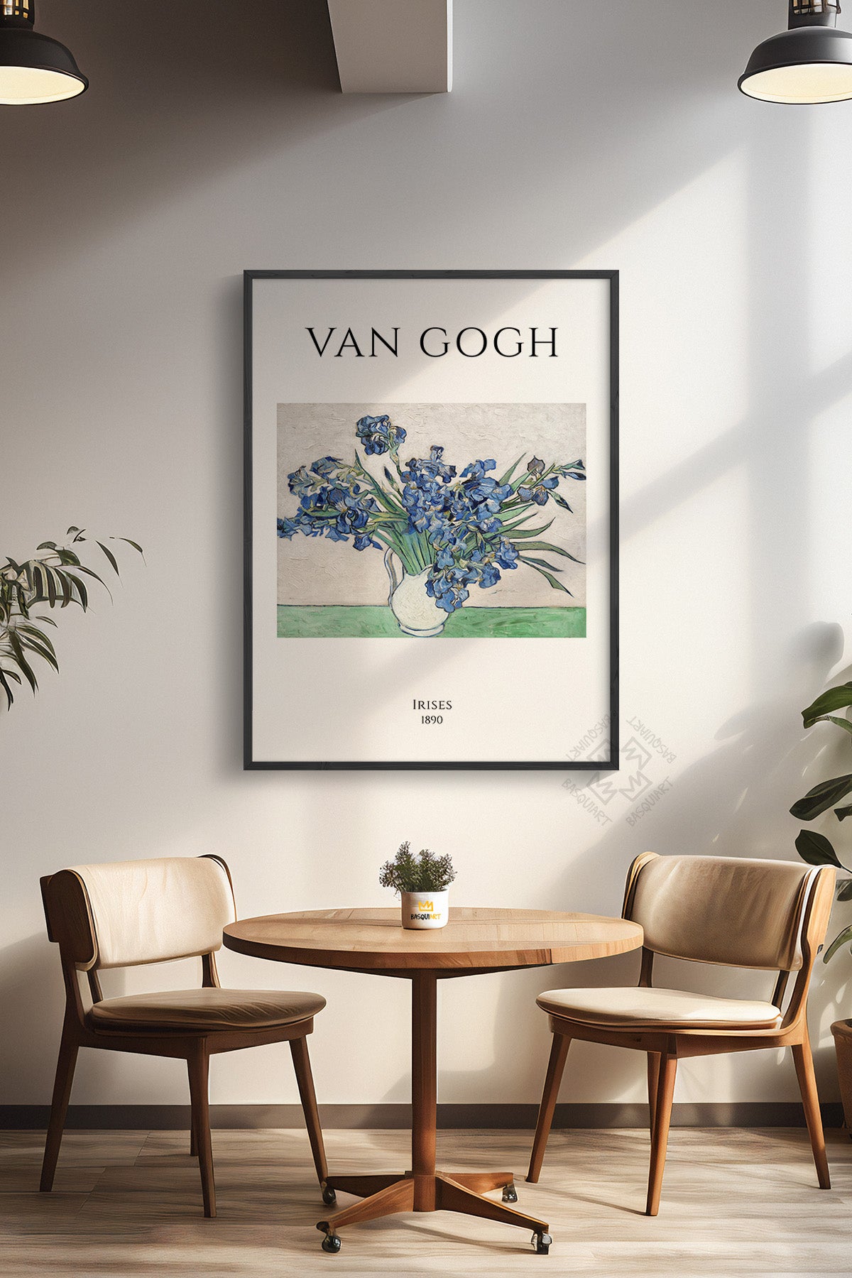 Vincent Van Gogh Serisi Siyah Çerçeveli Poster, Tablo Duvar Dekoru No:3