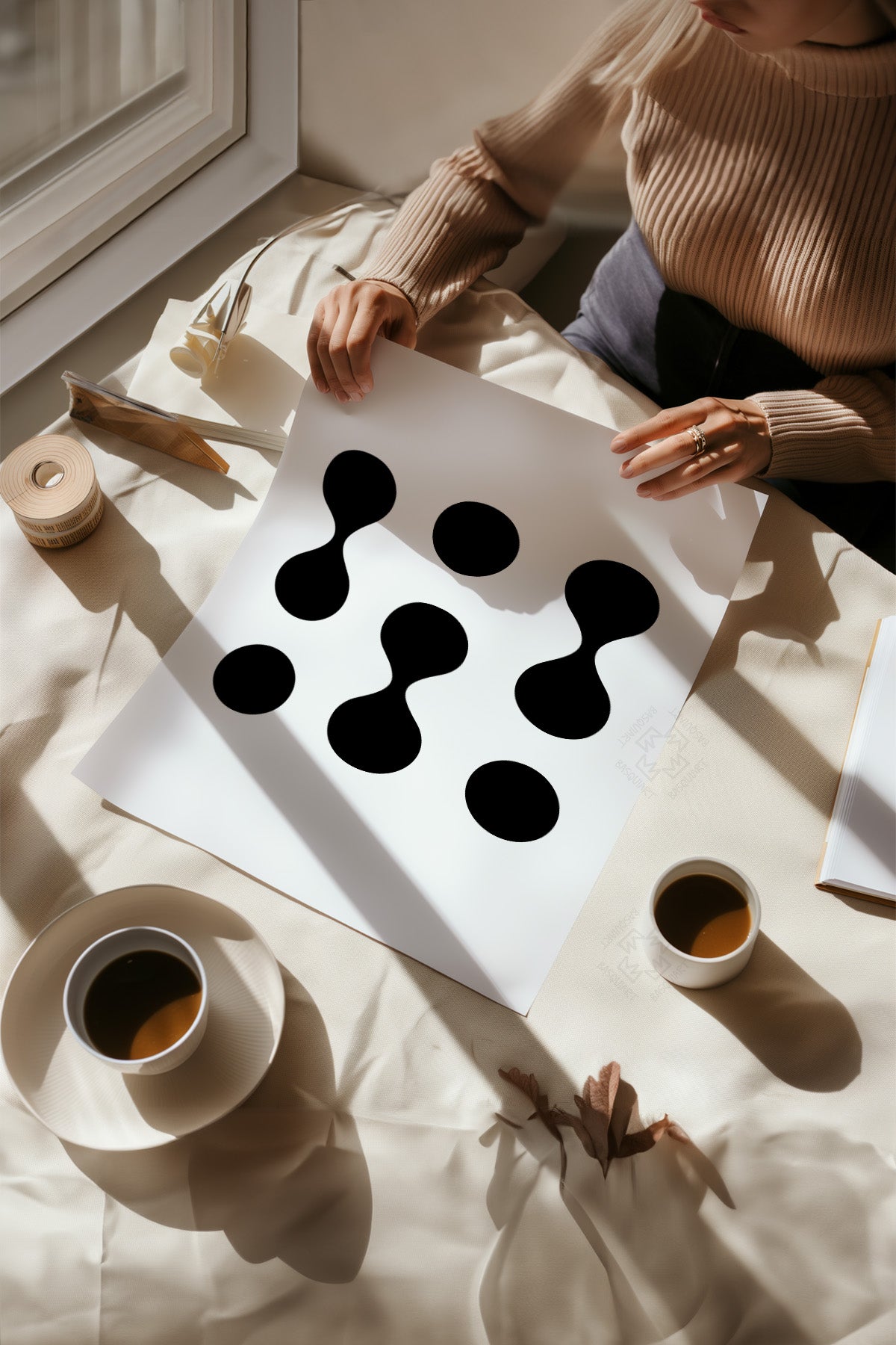 Minimal Bauhaus 6'lı Poster Seti, Duvar Dekoru No:12