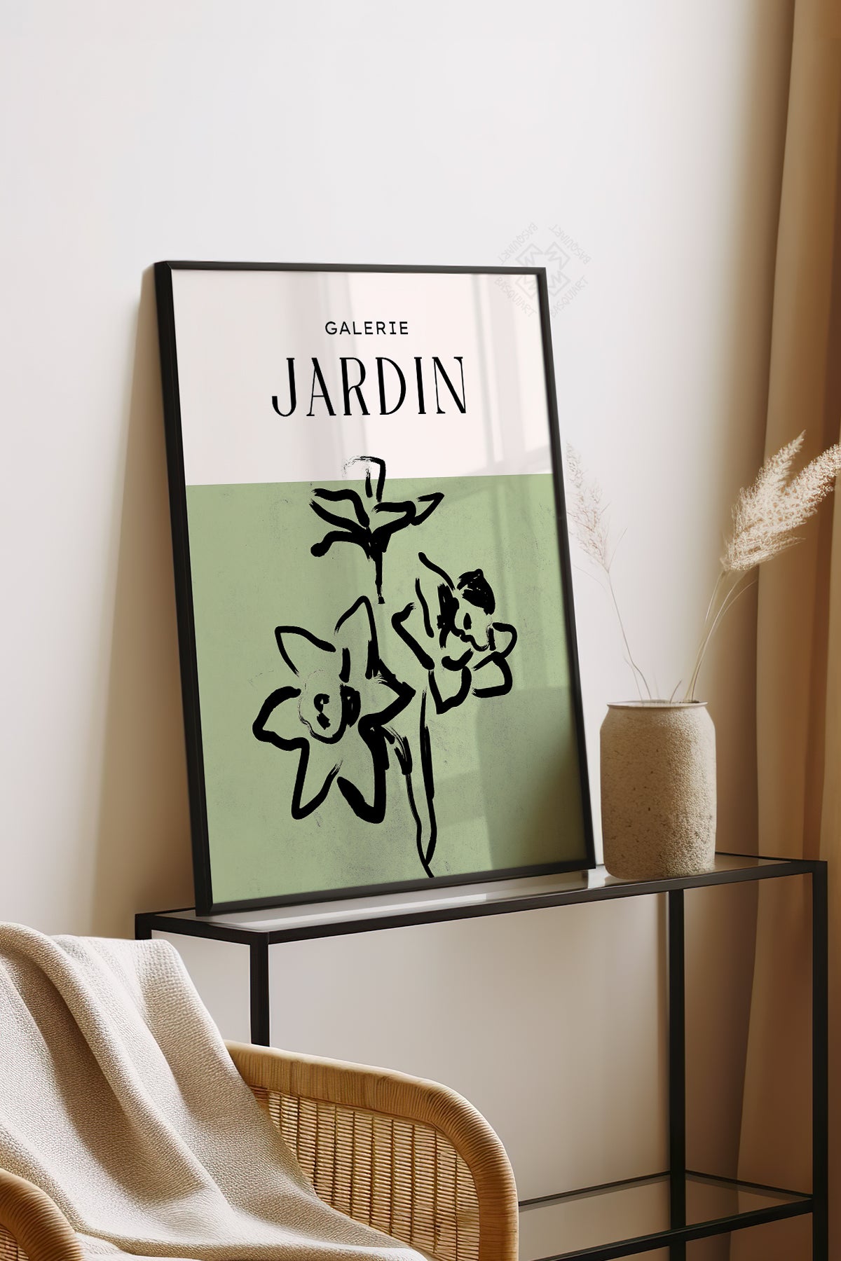 Bohemian Serisi Siyah Çerçeveli Poster, Tablo No:53