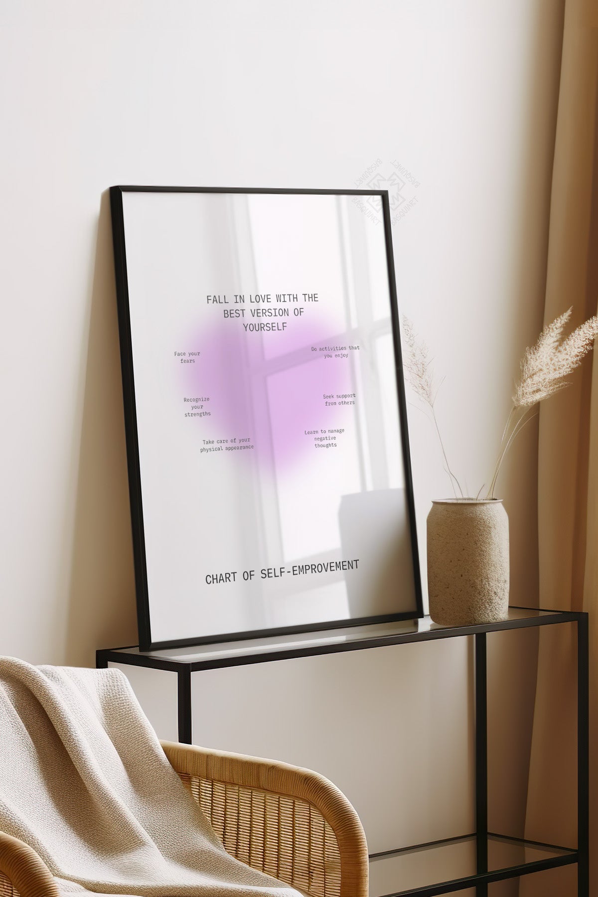Aura Serisi Siyah Çerçeveli Poster, Tablo No:113