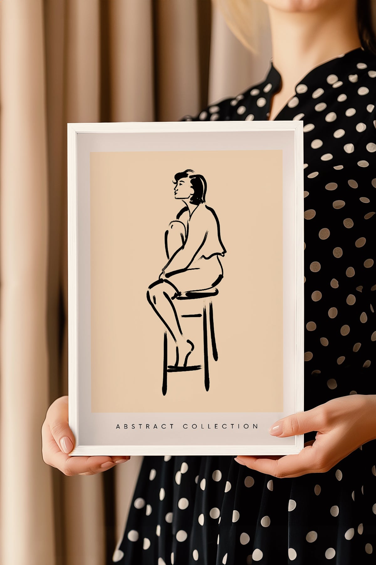 Bohemian Serisi Beyaz Çerçeveli Poster, Tablo No:93