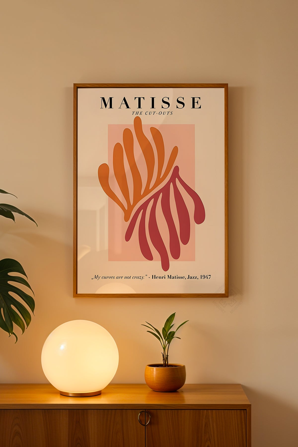 Bohemian Serisi Ahşap Çerçeveli Poster, Tablo No:160