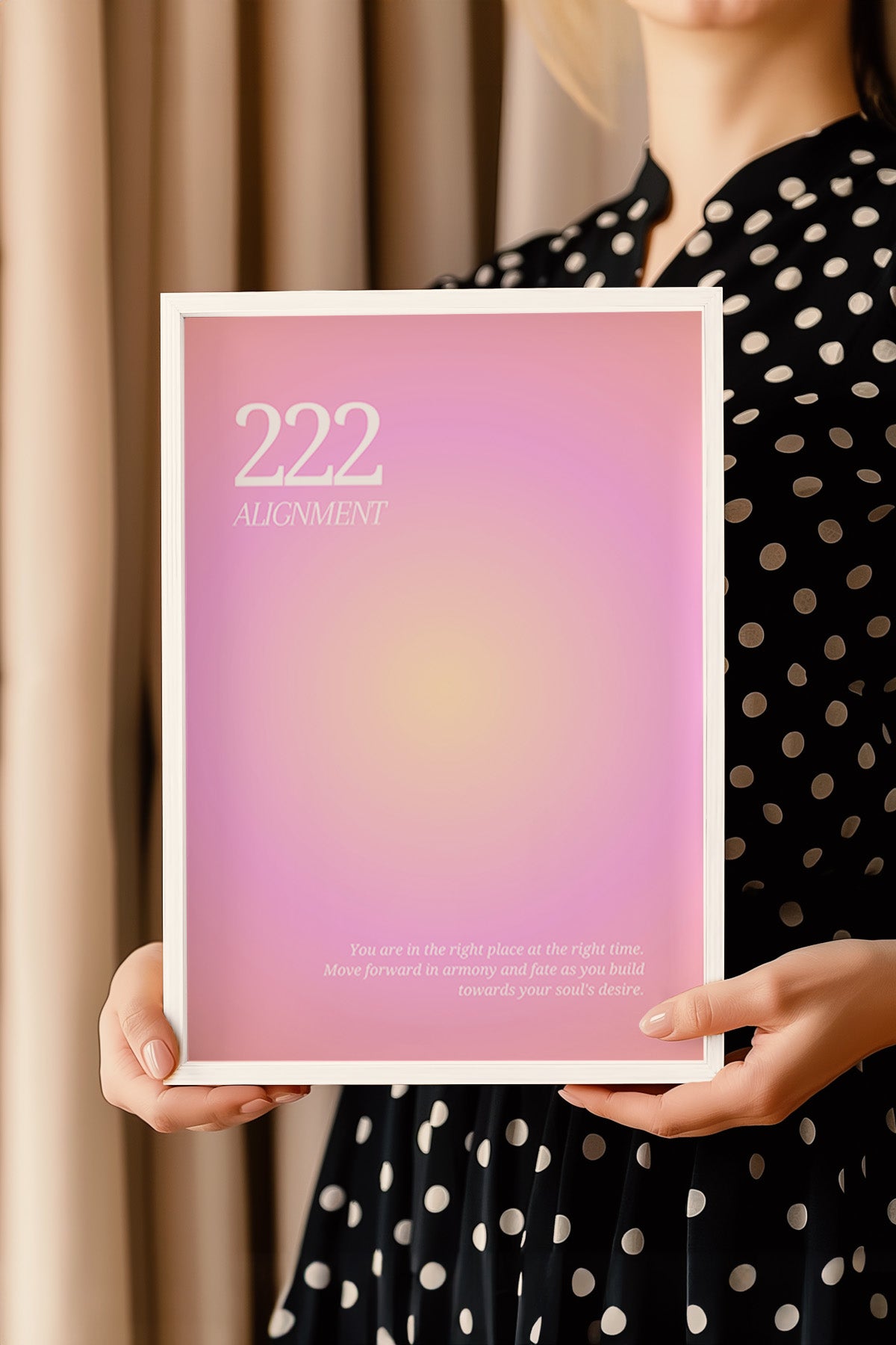Aura Serisi Beyaz Çerçeveli Poster, Tablo No:164