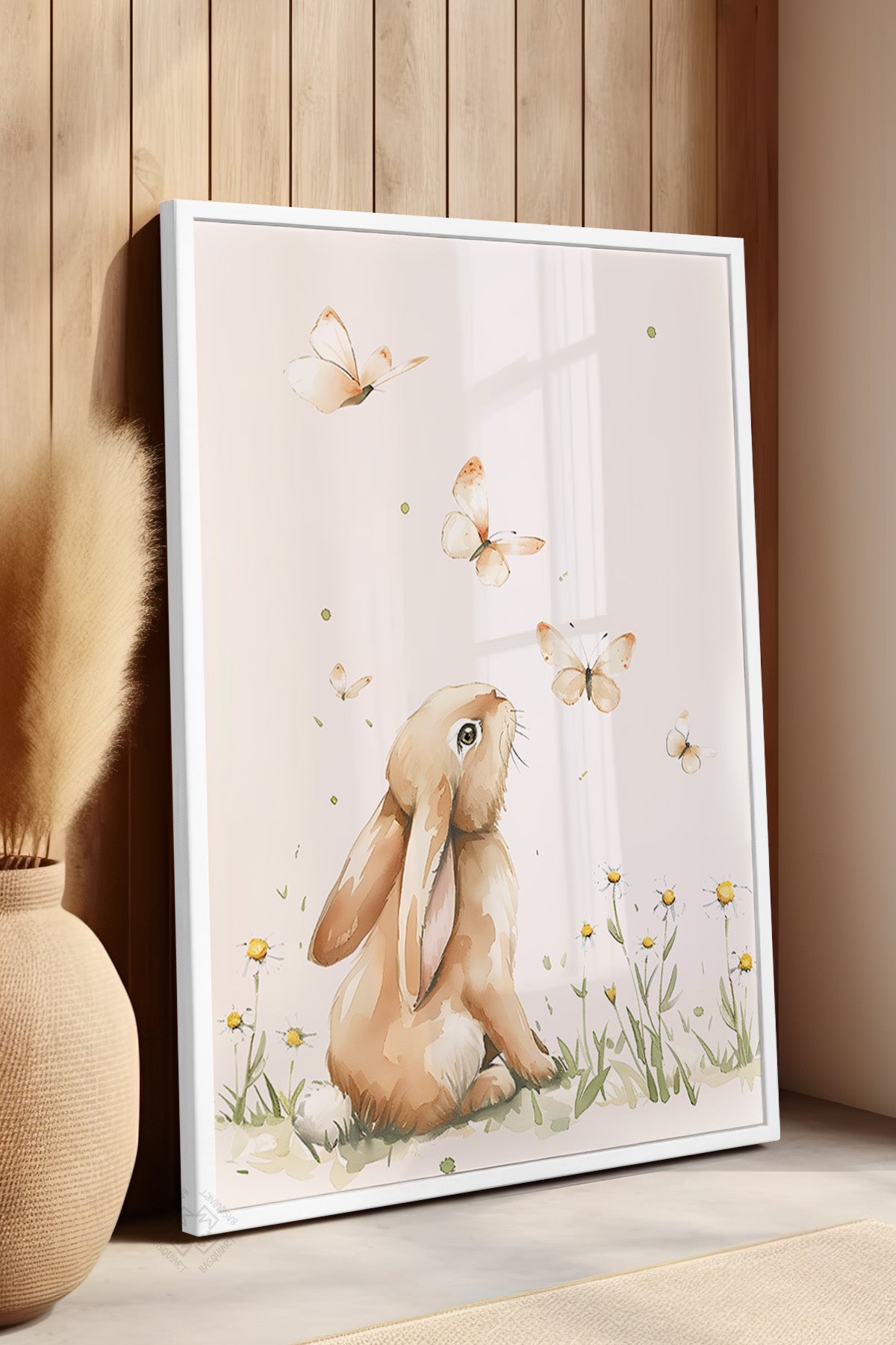 Çocuk Odası, Bebek Odası Beyaz Çerçeveli Poster, Tablo No:86