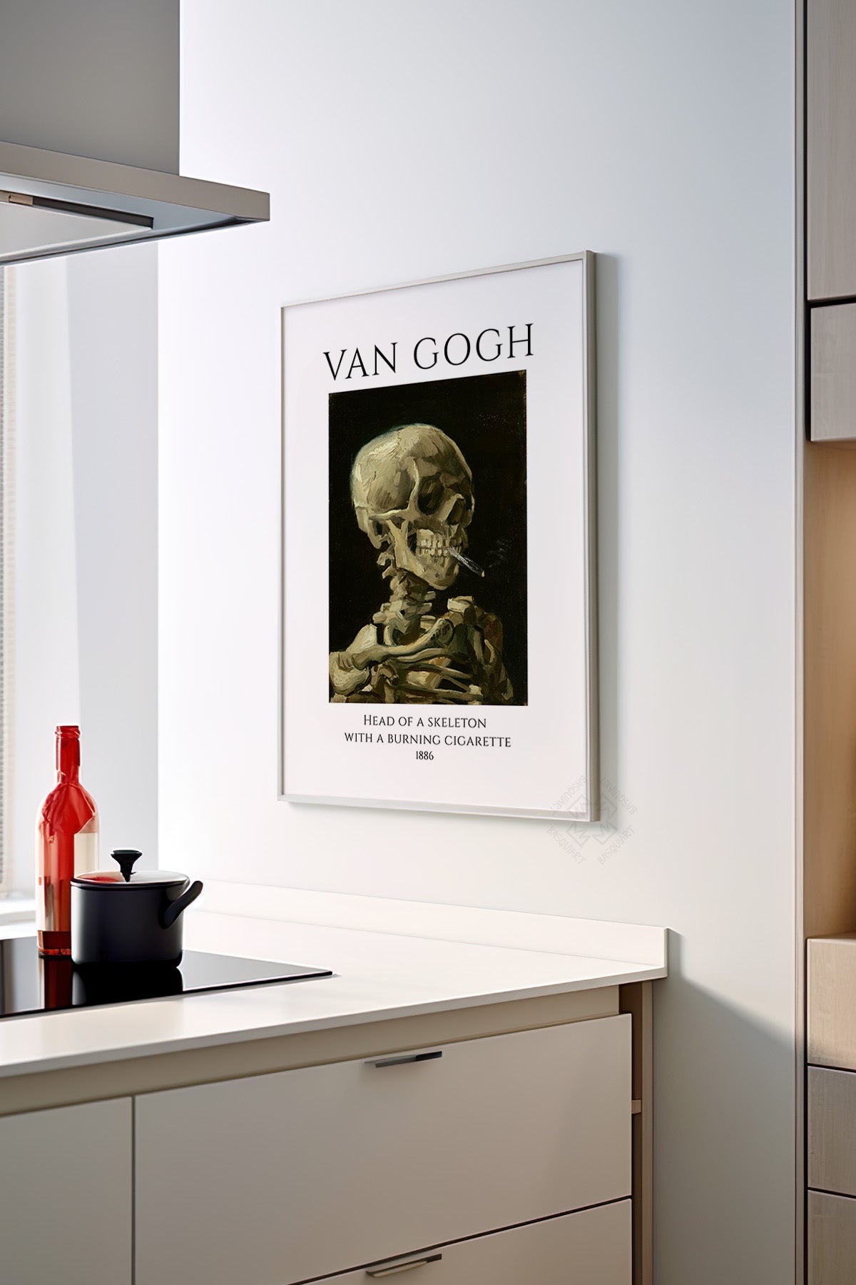 Vincent Van Gogh Serisi Beyaz Çerçeveli Poster, Tablo Duvar Dekoru No:24