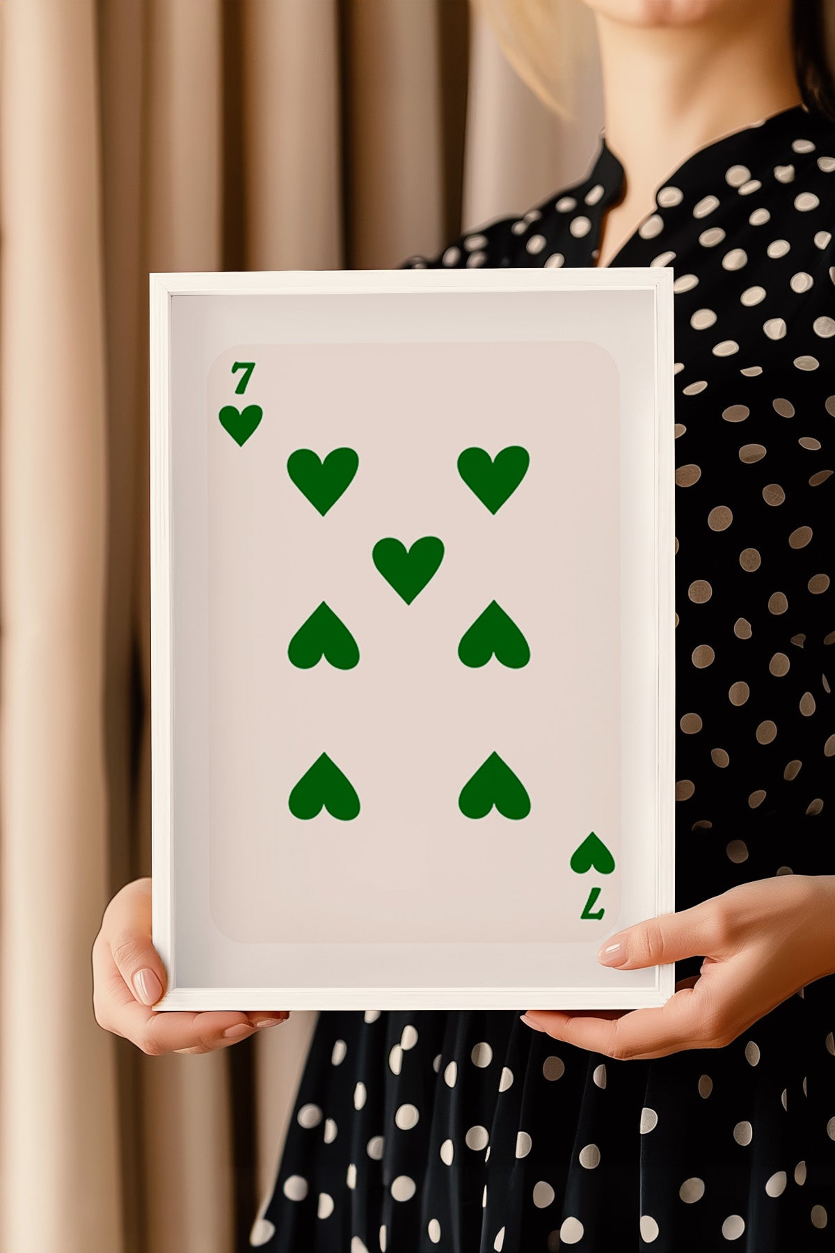 Lucky You Serisi Beyaz Çerçeveli Poster, Tablo Duvar Dekoru No:144
