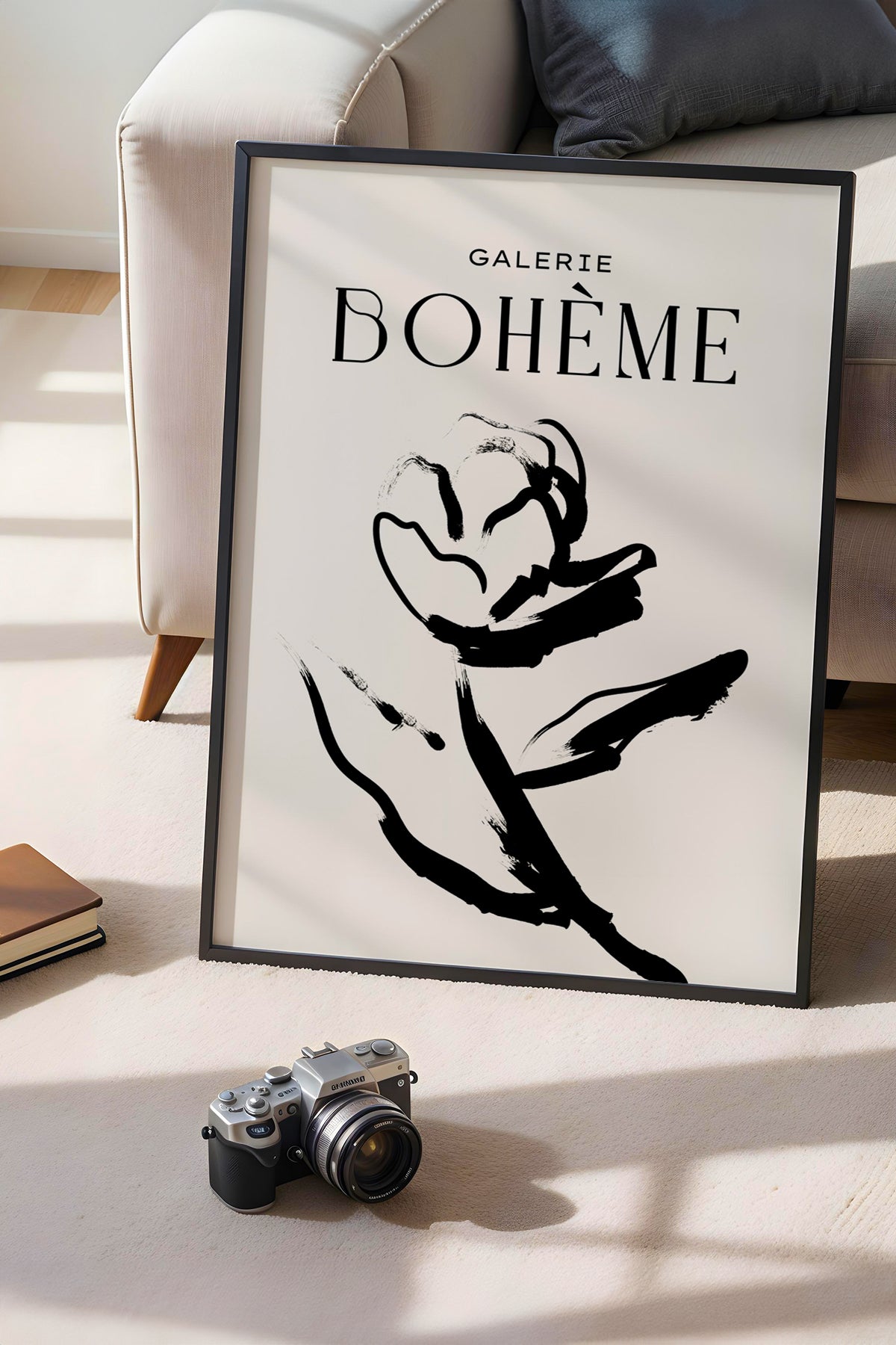 Bohemian Serisi Siyah Çerçeveli Poster, Tablo No:127