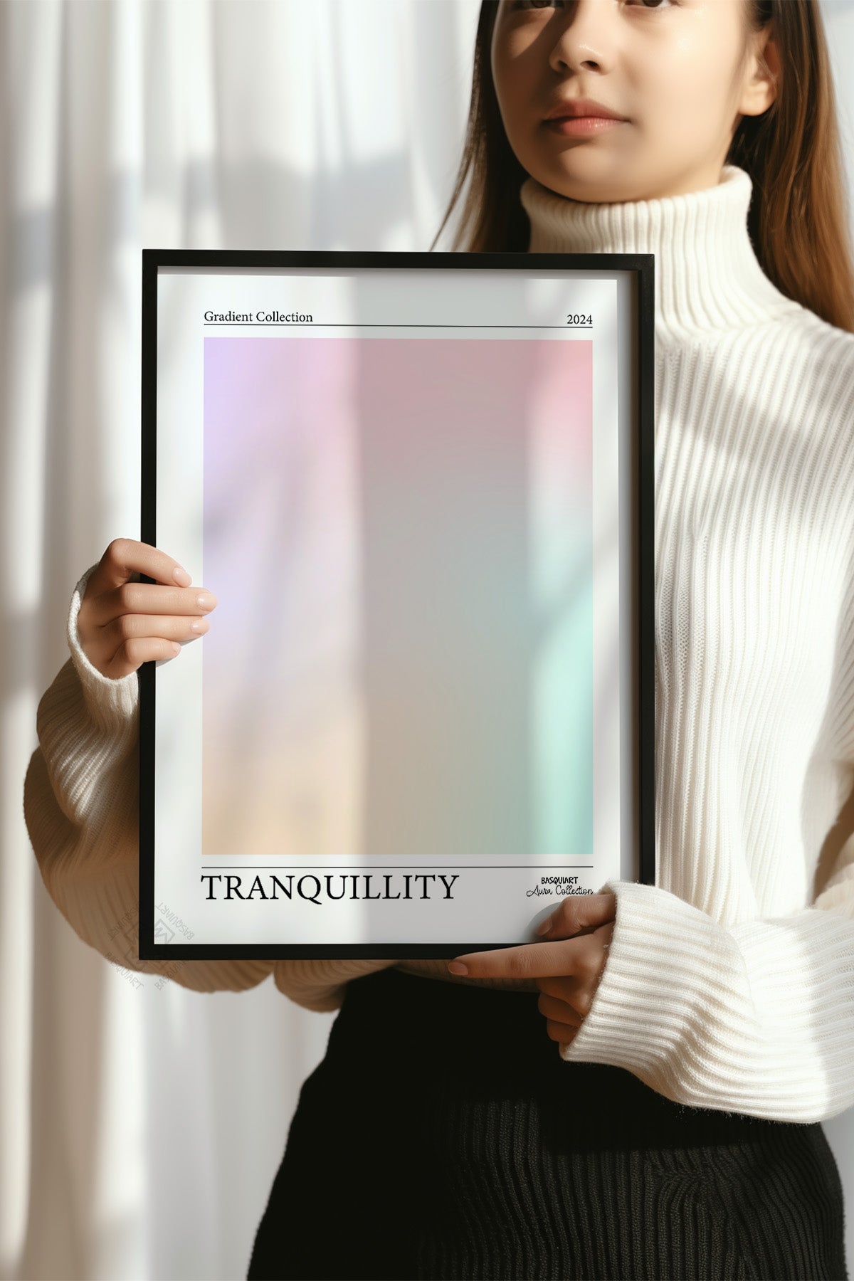 Aura Serisi Siyah Çerçeveli Poster, Tablo No:42