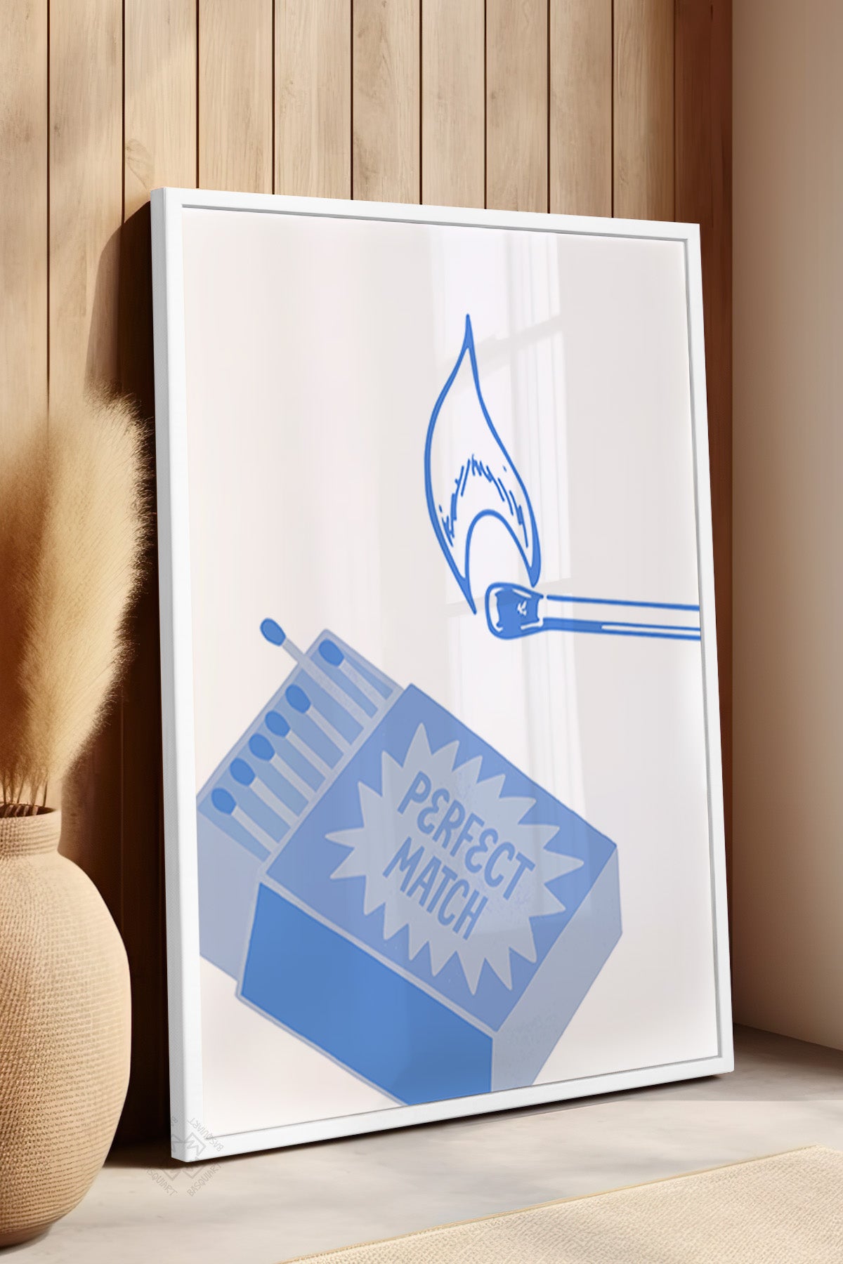 Lucky You Serisi Beyaz Çerçeveli Poster, Tablo Duvar Dekoru No:25