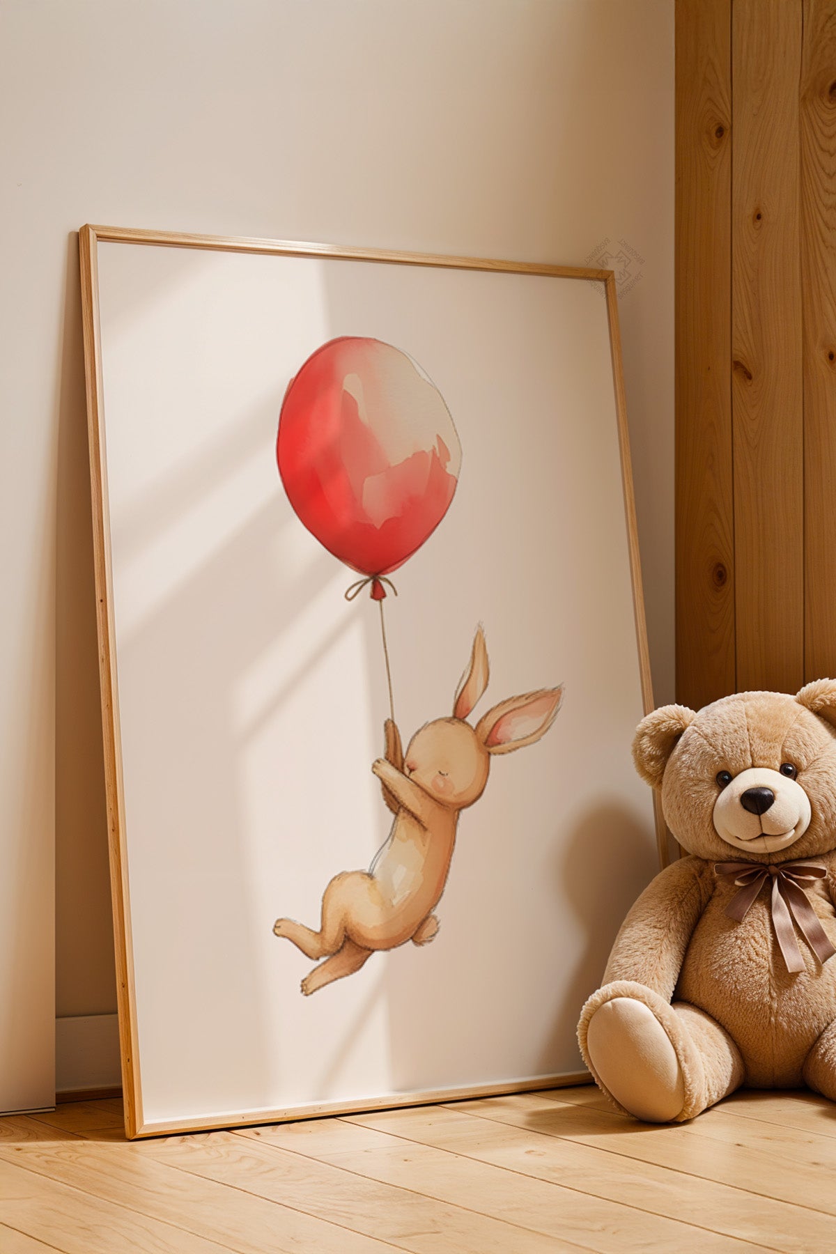 Çocuk Odası, Bebek Odası Ahşap Çerçeveli Poster, Tablo No:75
