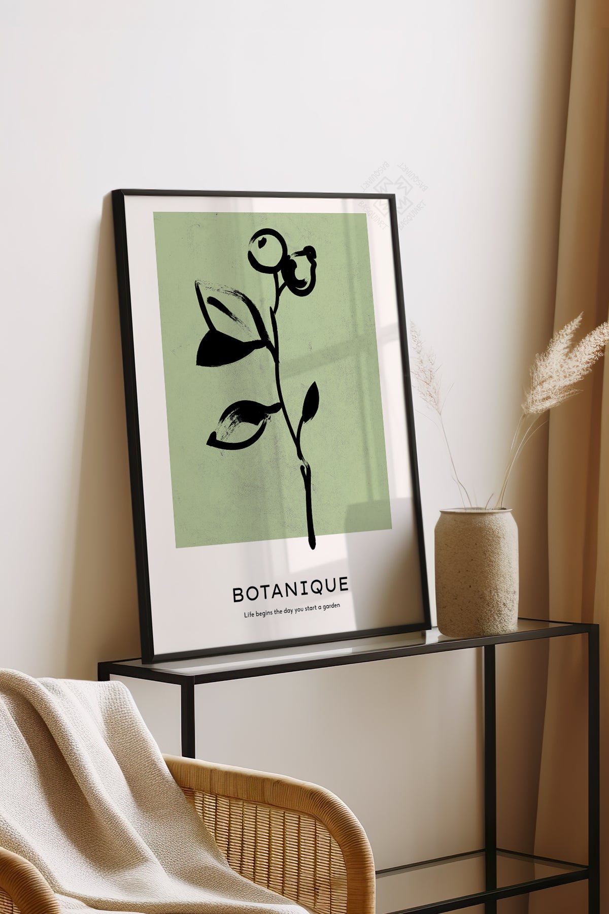 Bohemian Serisi Siyah Çerçeveli Poster, Tablo No:44