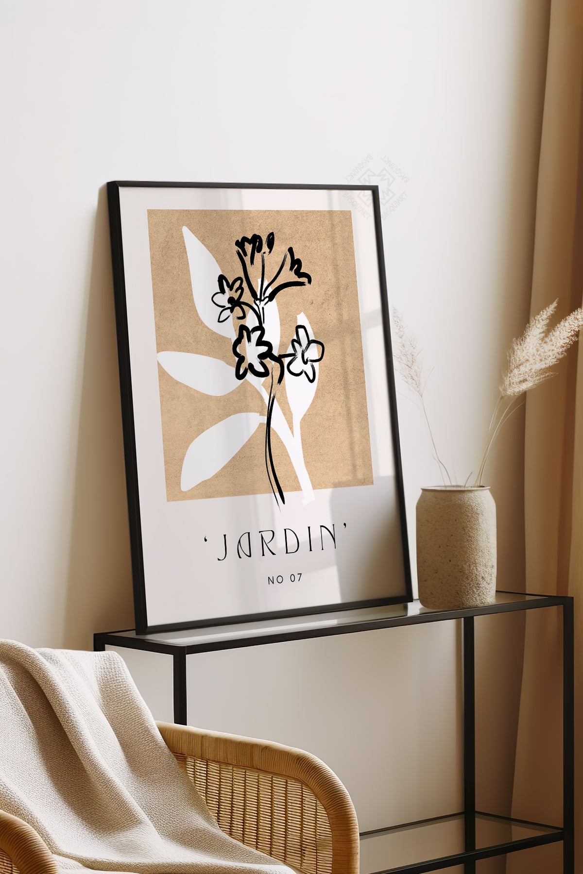 Bohemian Serisi Siyah Çerçeveli Poster, Tablo No:120