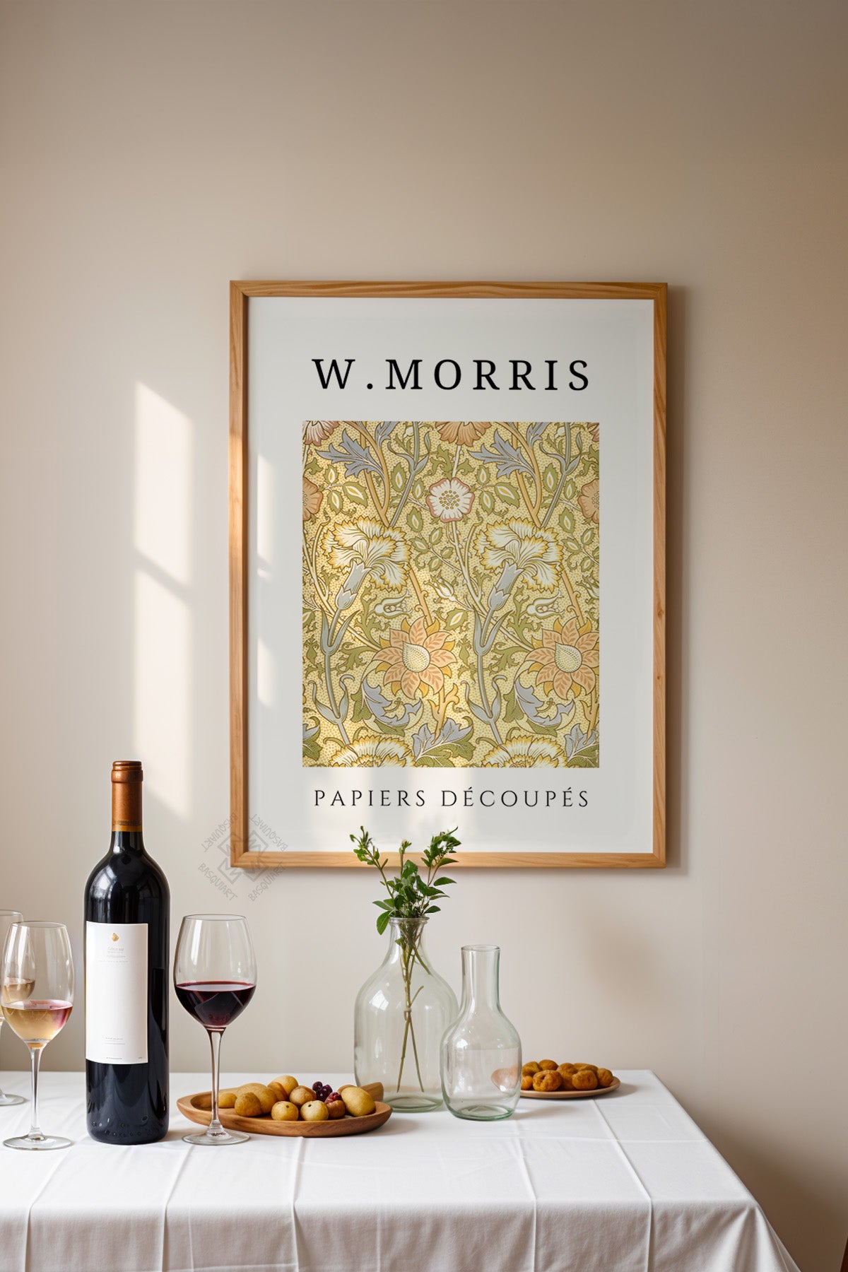 William Morris Serisi Ahşap Çerçeveli Poster, Tablo Duvar Dekoru No:9