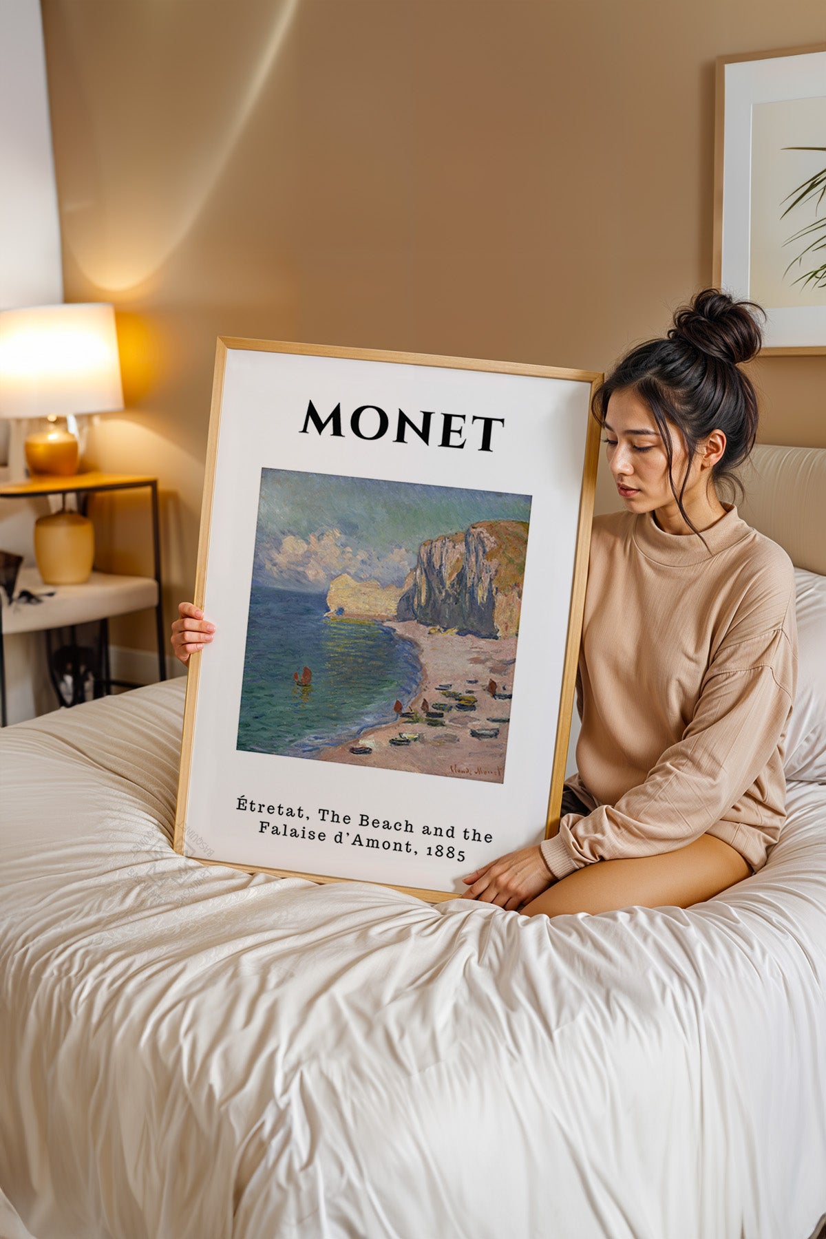Claude Monet Serisi Ahşap Çerçeveli Poster, Tablo Duvar Dekoru No:4