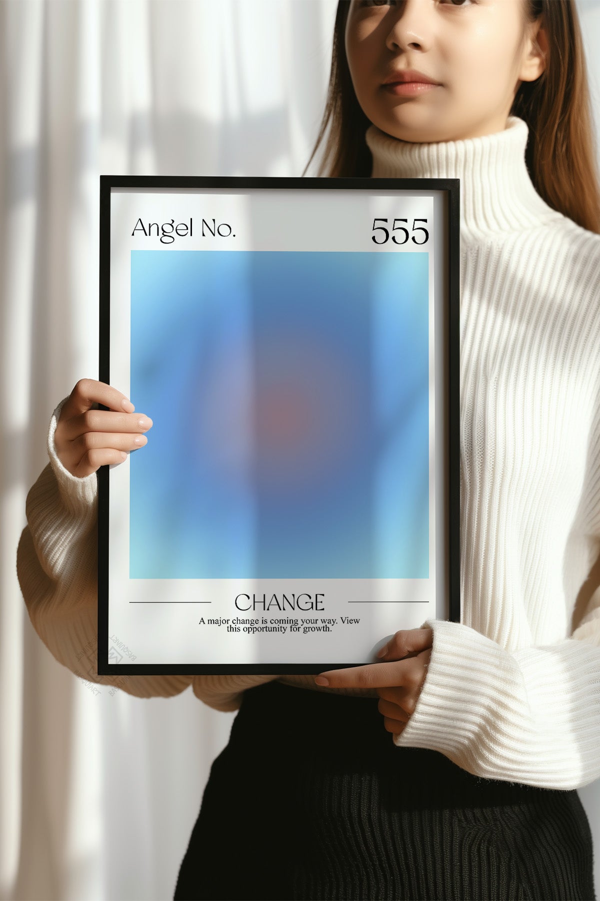 Aura Serisi Siyah Çerçeveli Poster, Tablo No:9