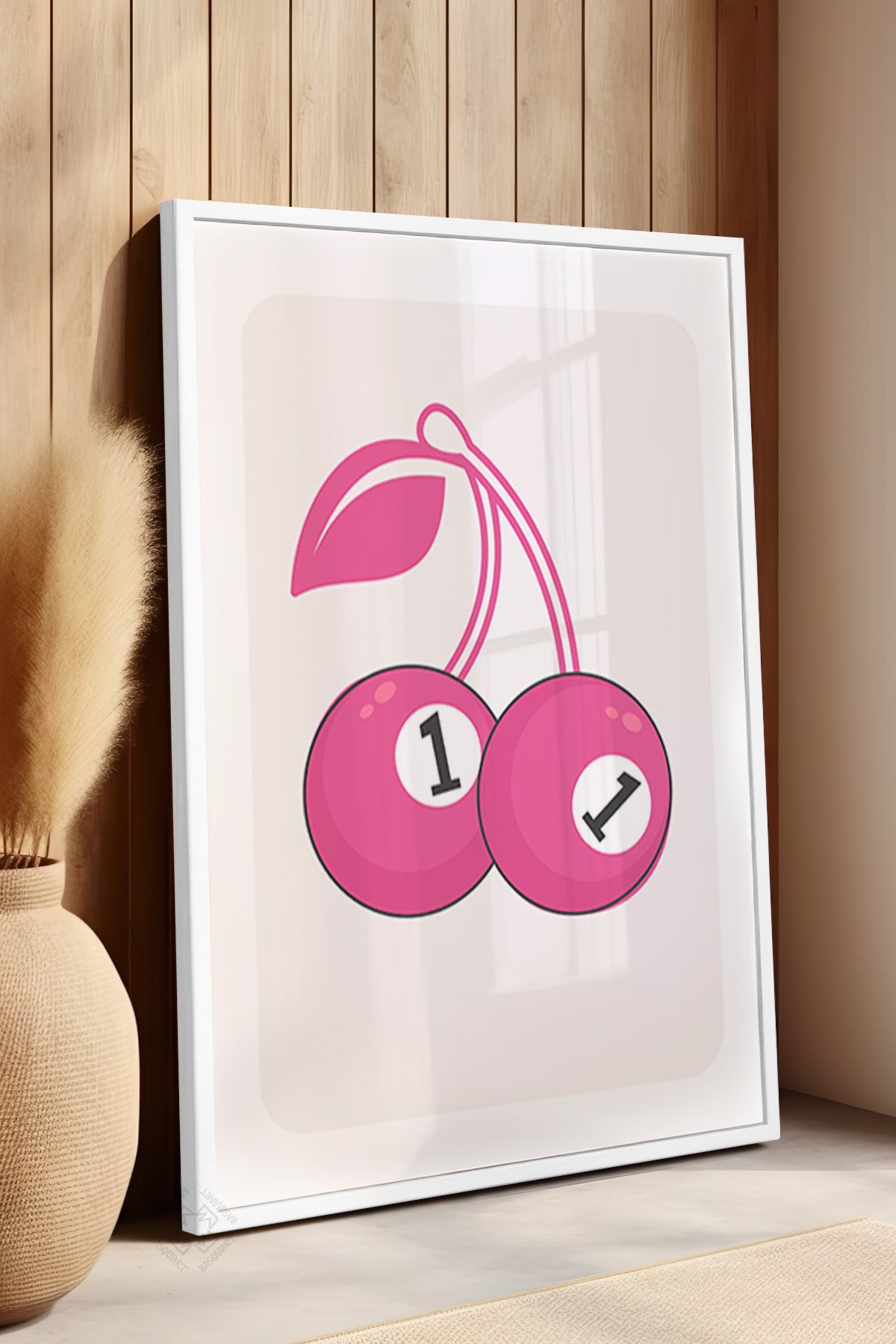 Lucky You Serisi Beyaz Çerçeveli Poster, Tablo Duvar Dekoru No:52