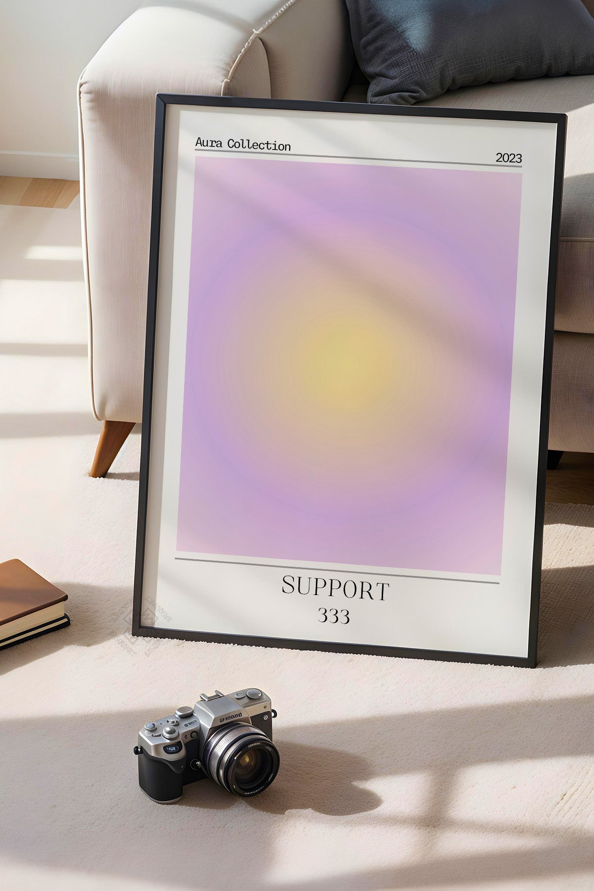 Aura Serisi Siyah Çerçeveli Poster, Tablo No:184