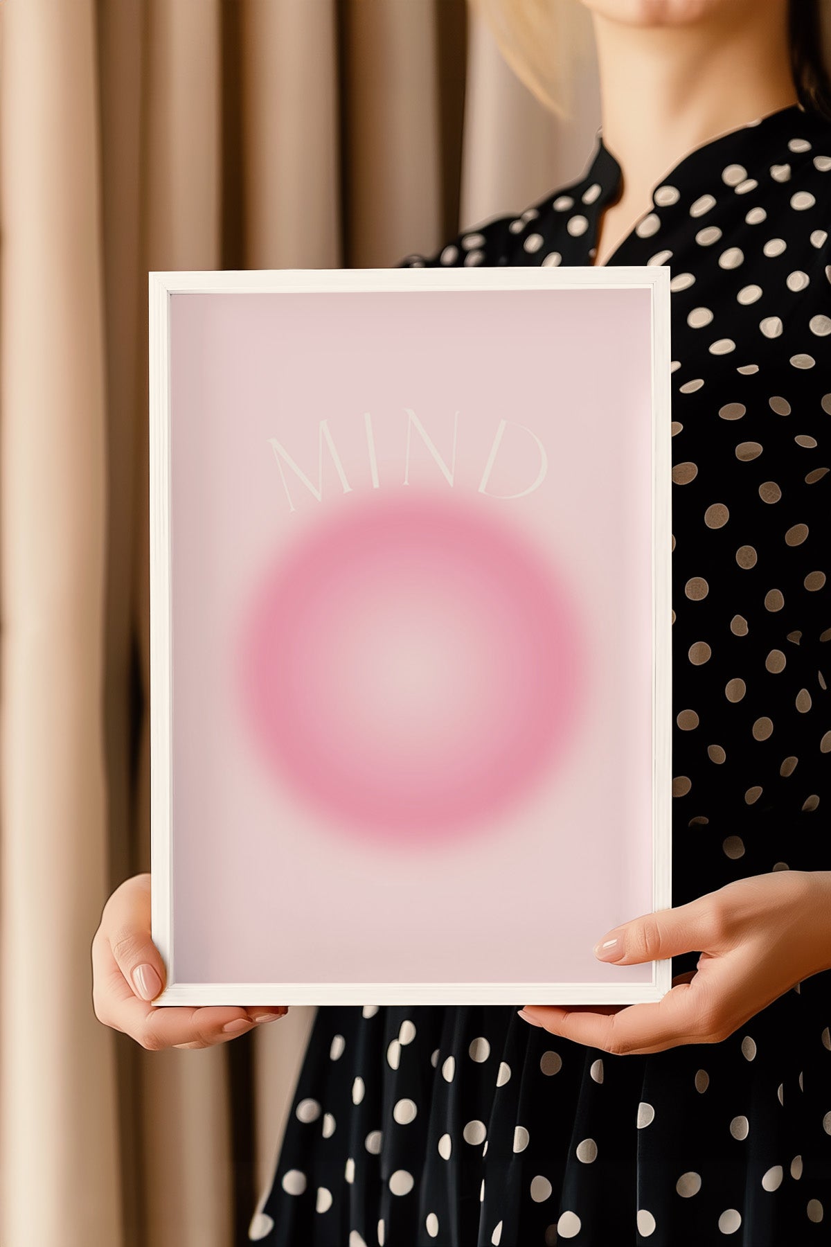 Aura Serisi Beyaz Çerçeveli Poster, Tablo No:112