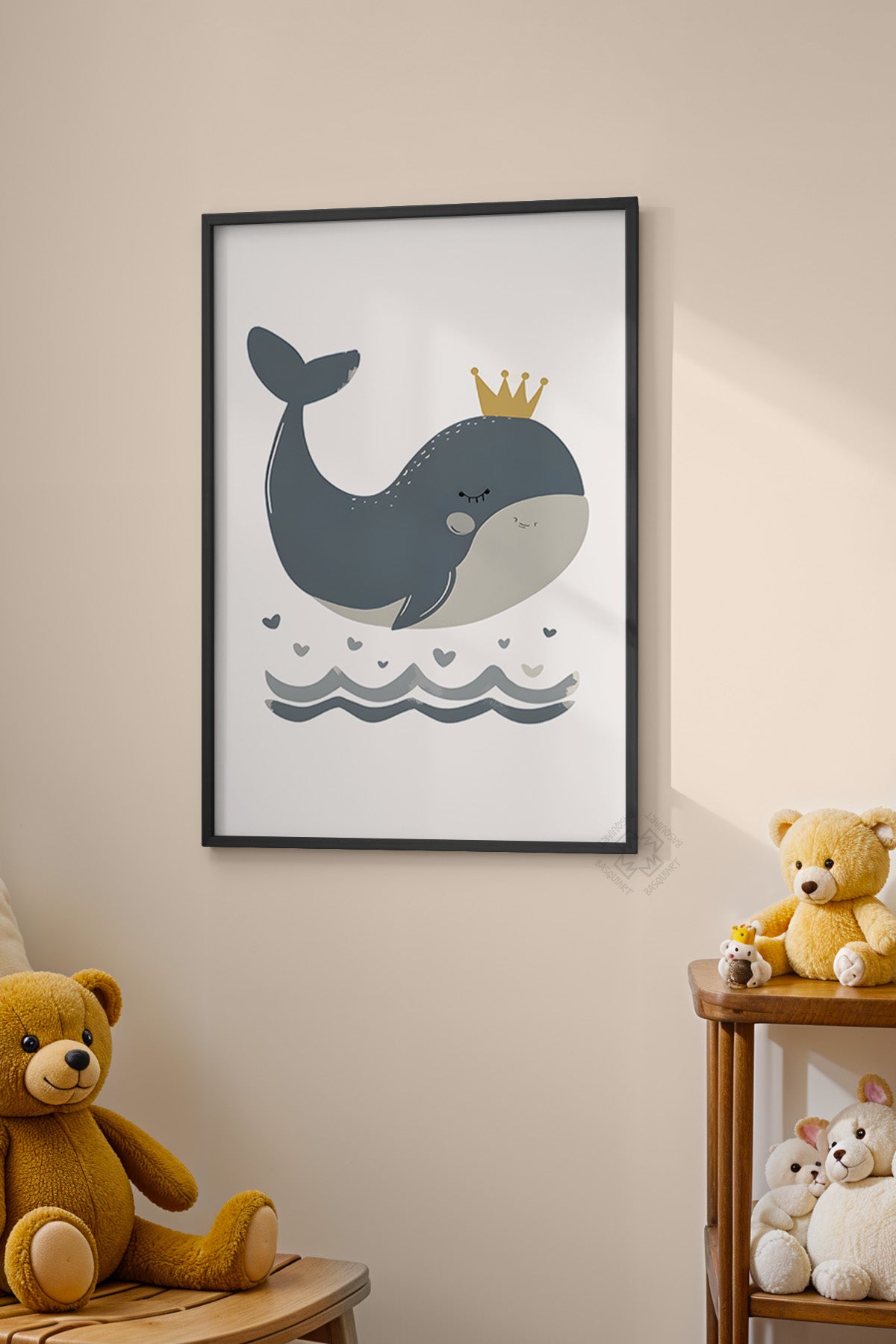 Çocuk Odası, Bebek Odası Siyah Çerçeveli Poster, Tablo No:51
