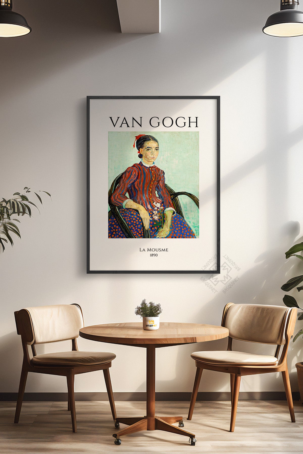 Vincent Van Gogh Serisi Siyah Çerçeveli Poster, Tablo Duvar Dekoru No:15