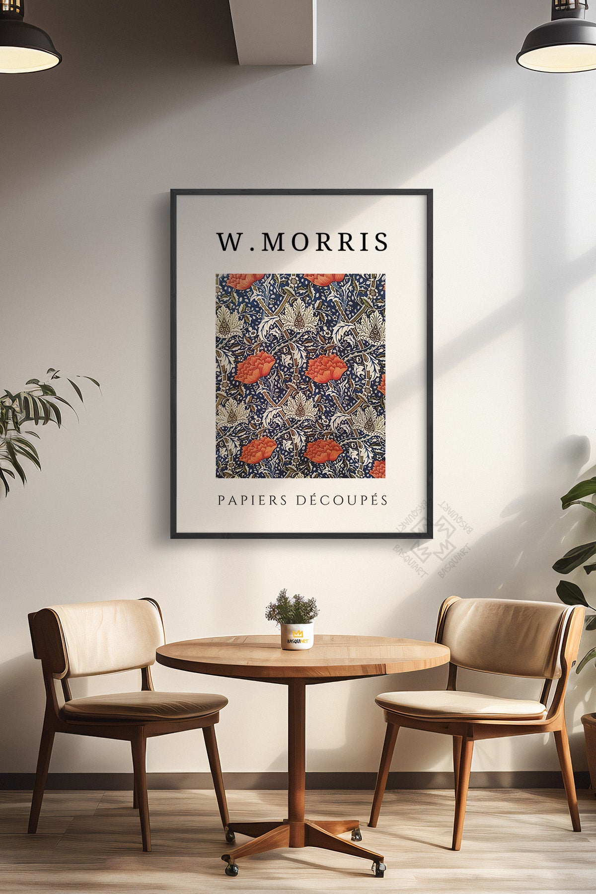 William Morris Serisi Siyah Çerçeveli Poster, Tablo Duvar Dekoru No:8