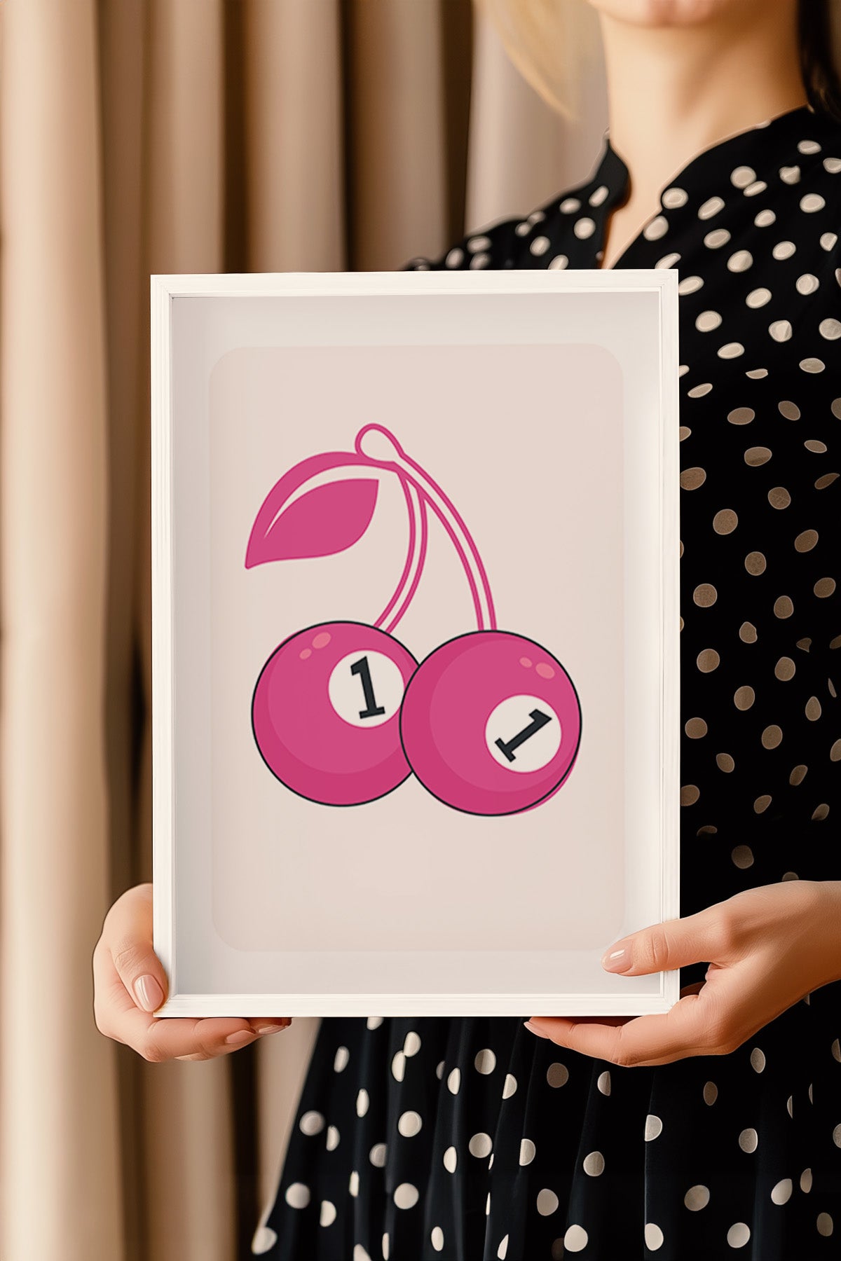 Lucky You Serisi Beyaz Çerçeveli Poster, Tablo Duvar Dekoru No:52
