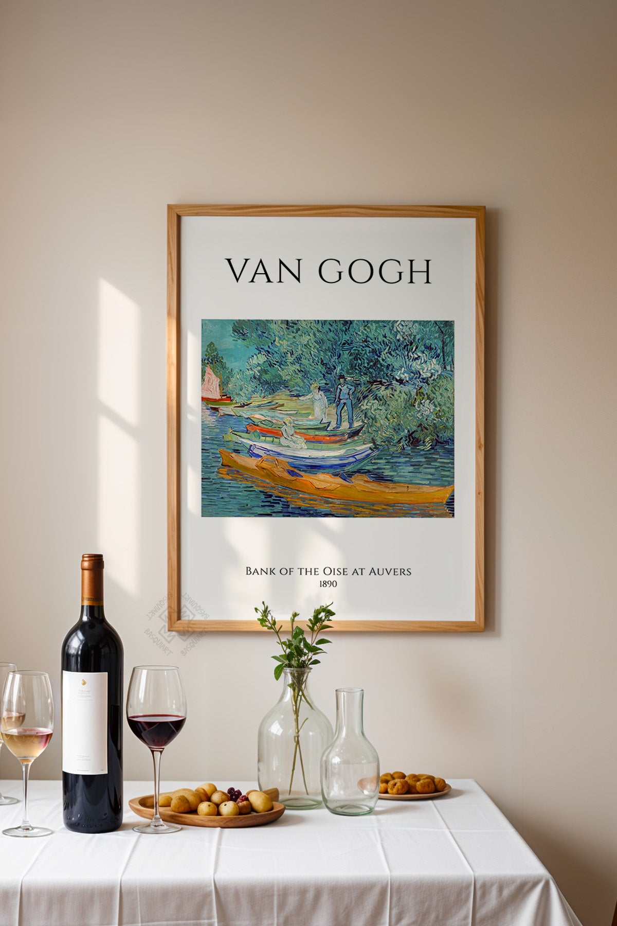 Vincent Van Gogh Serisi Ahşap Çerçeveli Poster, Tablo Duvar Dekoru No:10