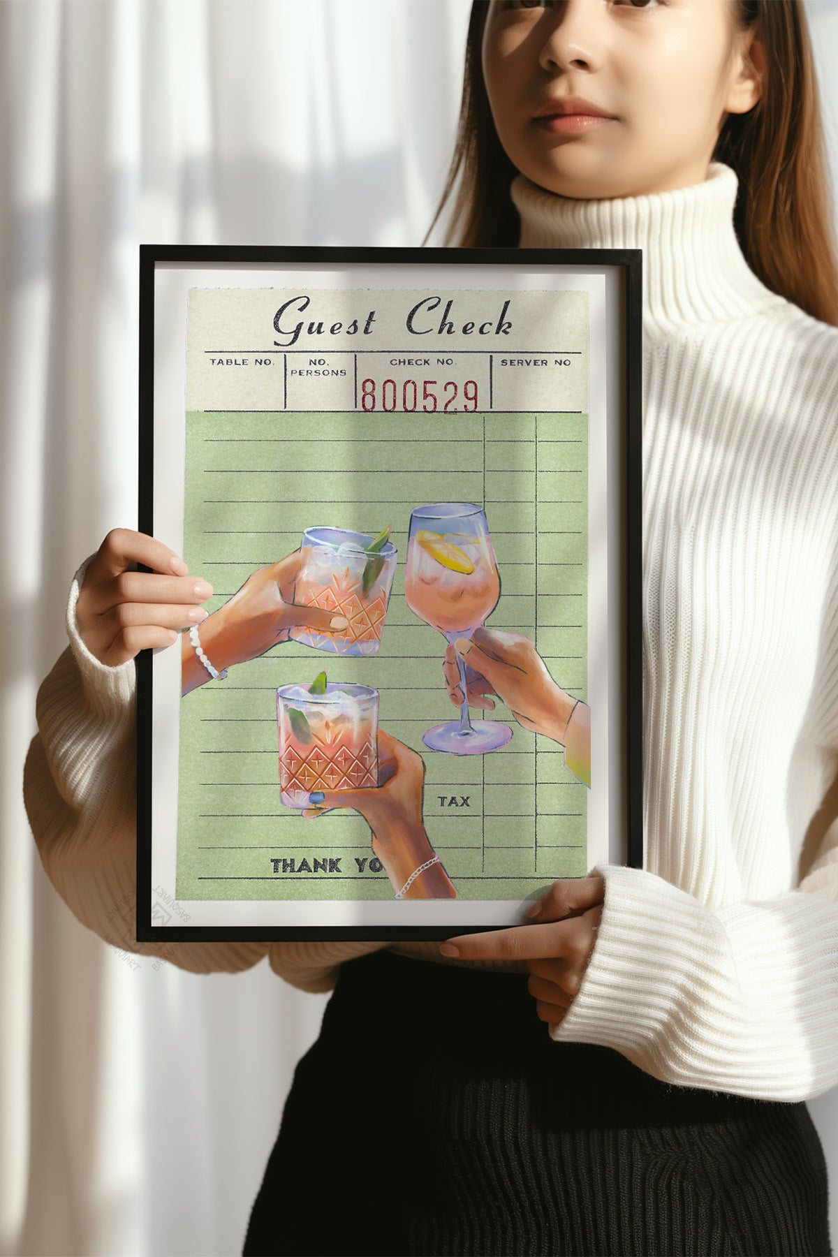Lucky You Serisi Siyah Çerçeveli Poster, Tablo Duvar Dekoru No:136