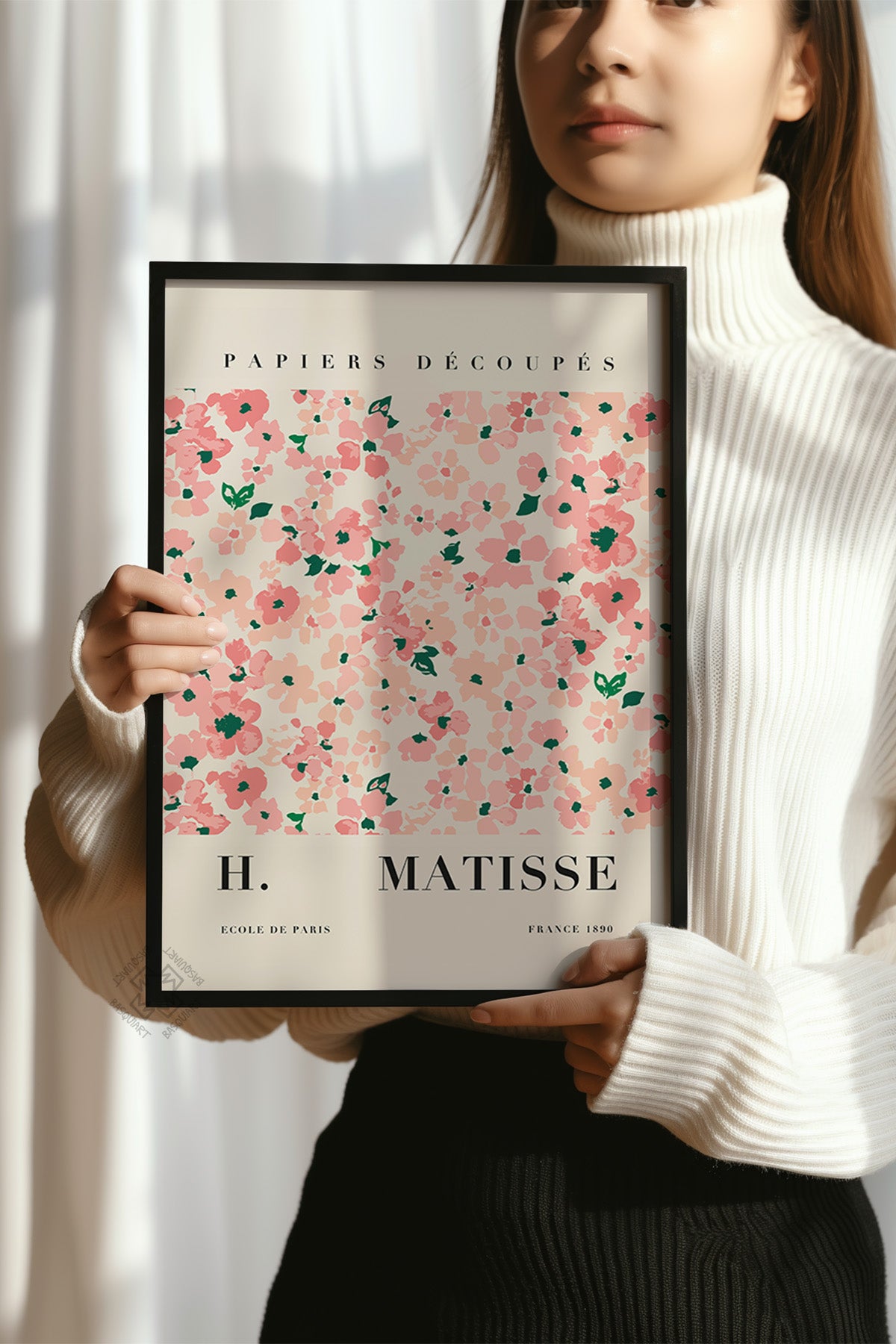 Henri Matisse Serisi Siyah Çerçeveli Poster, Tablo Duvar Dekoru No:16