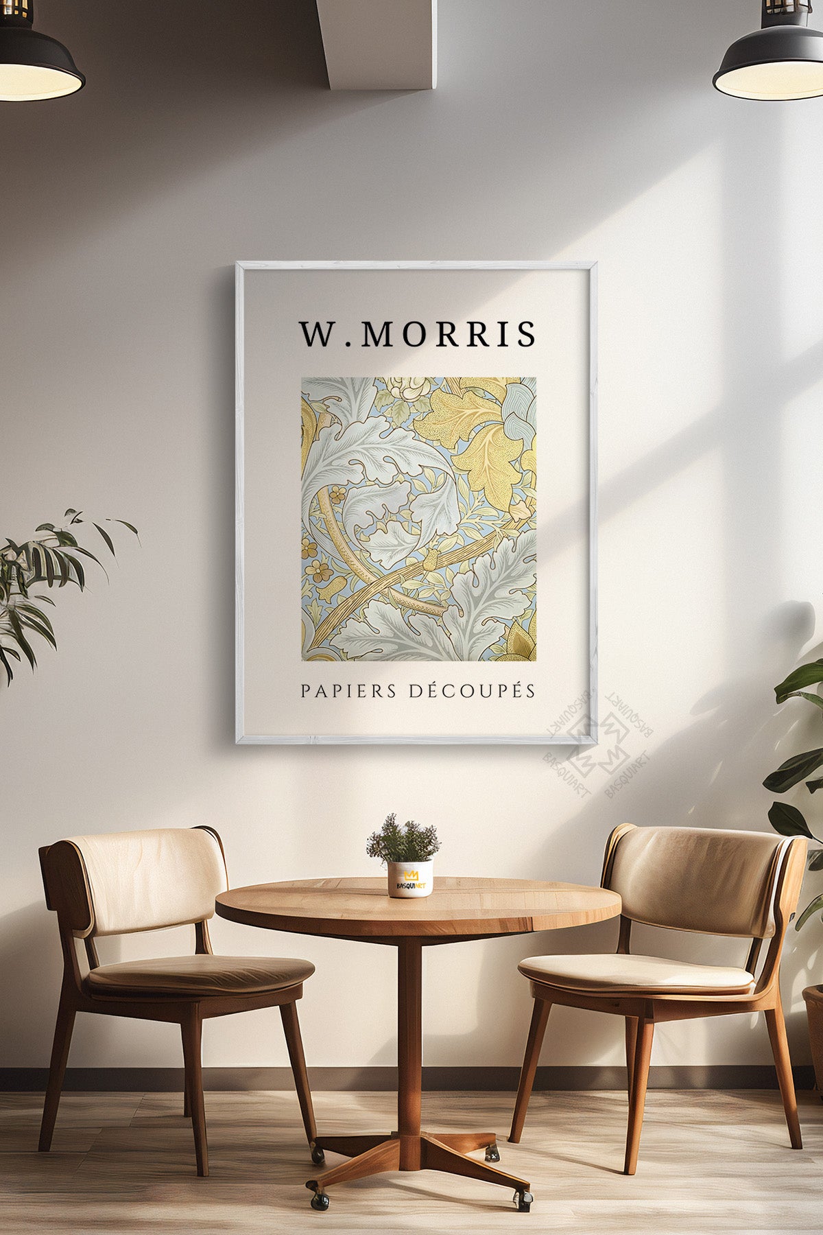William Morris Serisi Beyaz Çerçeveli Poster, Tablo Duvar Dekoru No:10