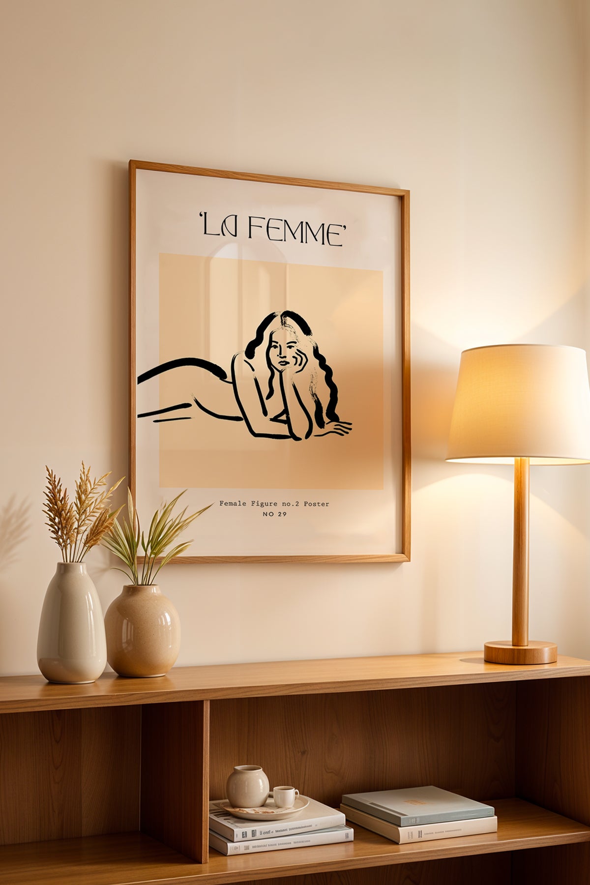 Bohemian Serisi Ahşap Çerçeveli Poster, Tablo No:82