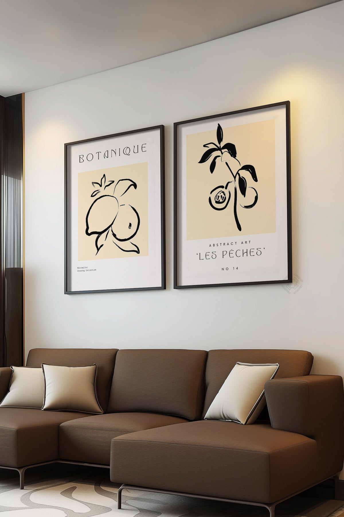 Bohemian 2'li Siyah Çerçeveli Poster, Tablo Seti No:16