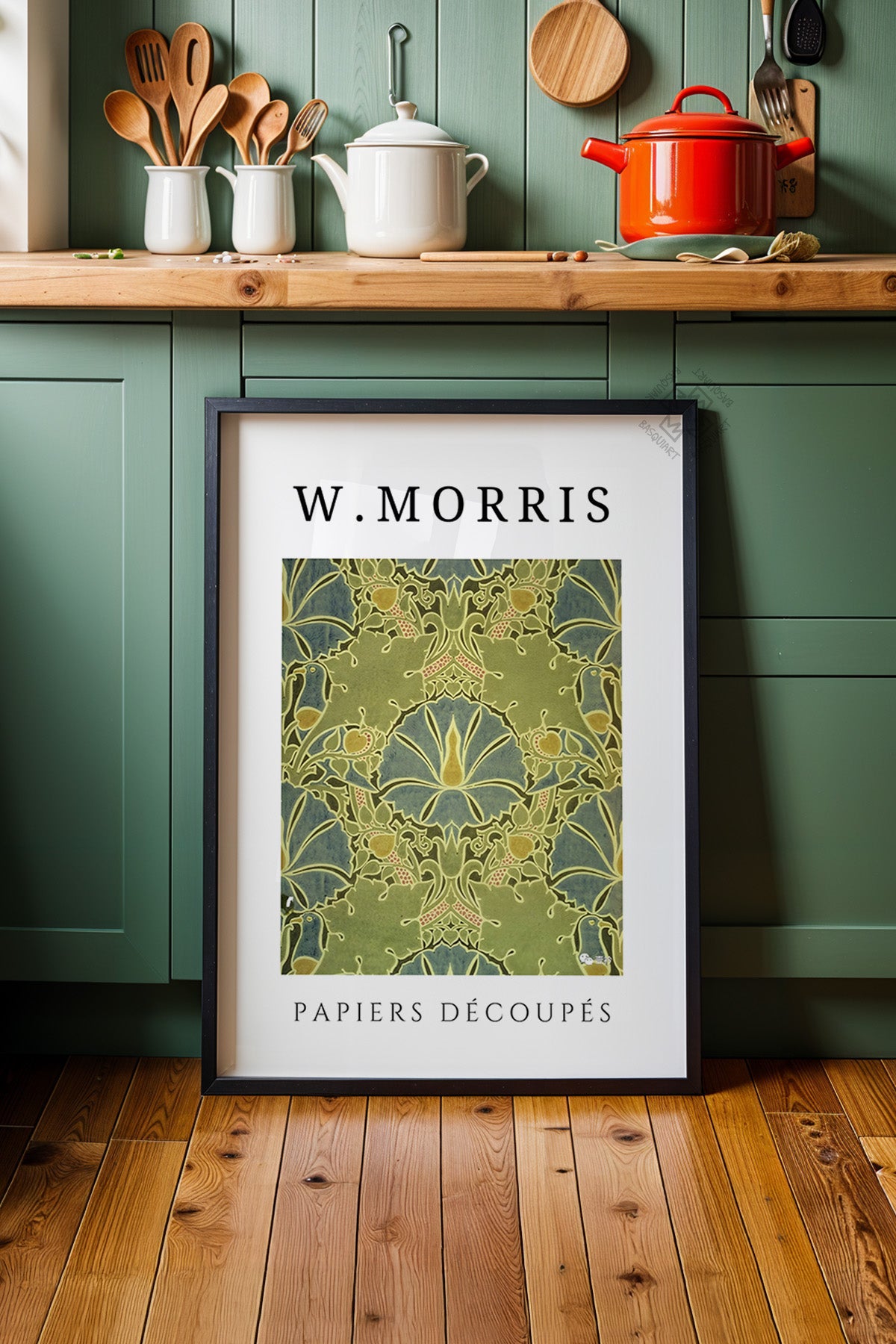 William Morris Serisi Siyah Çerçeveli Poster, Tablo Duvar Dekoru No:3