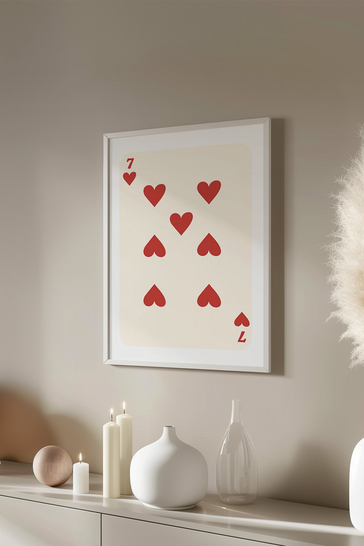 Lucky You Serisi Beyaz Çerçeveli Poster, Tablo Duvar Dekoru No:76