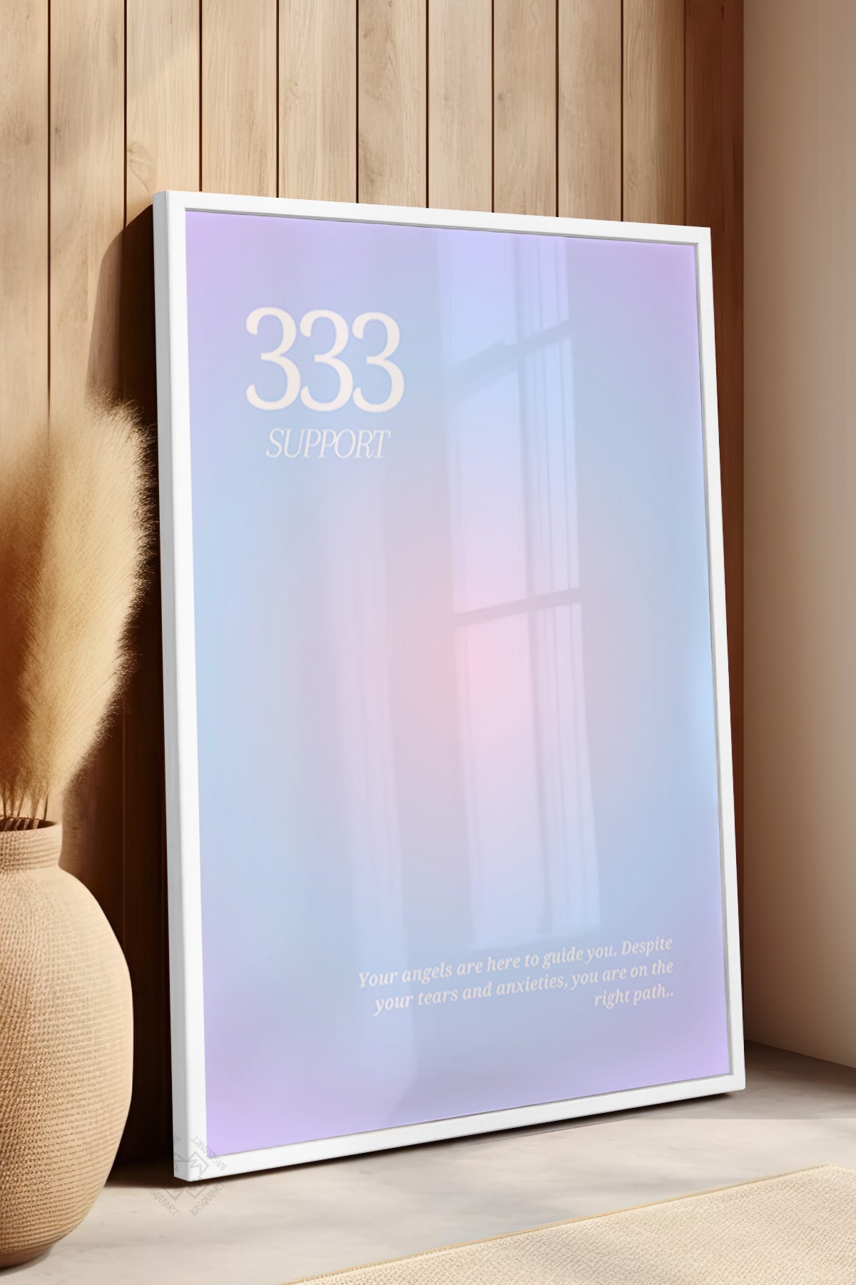 Aura Serisi Beyaz Çerçeveli Poster, Tablo No:165