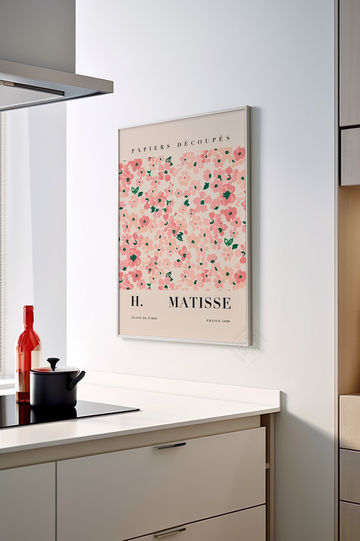 Henri Matisse Serisi Beyaz Çerçeveli Poster, Tablo Duvar Dekoru No:16