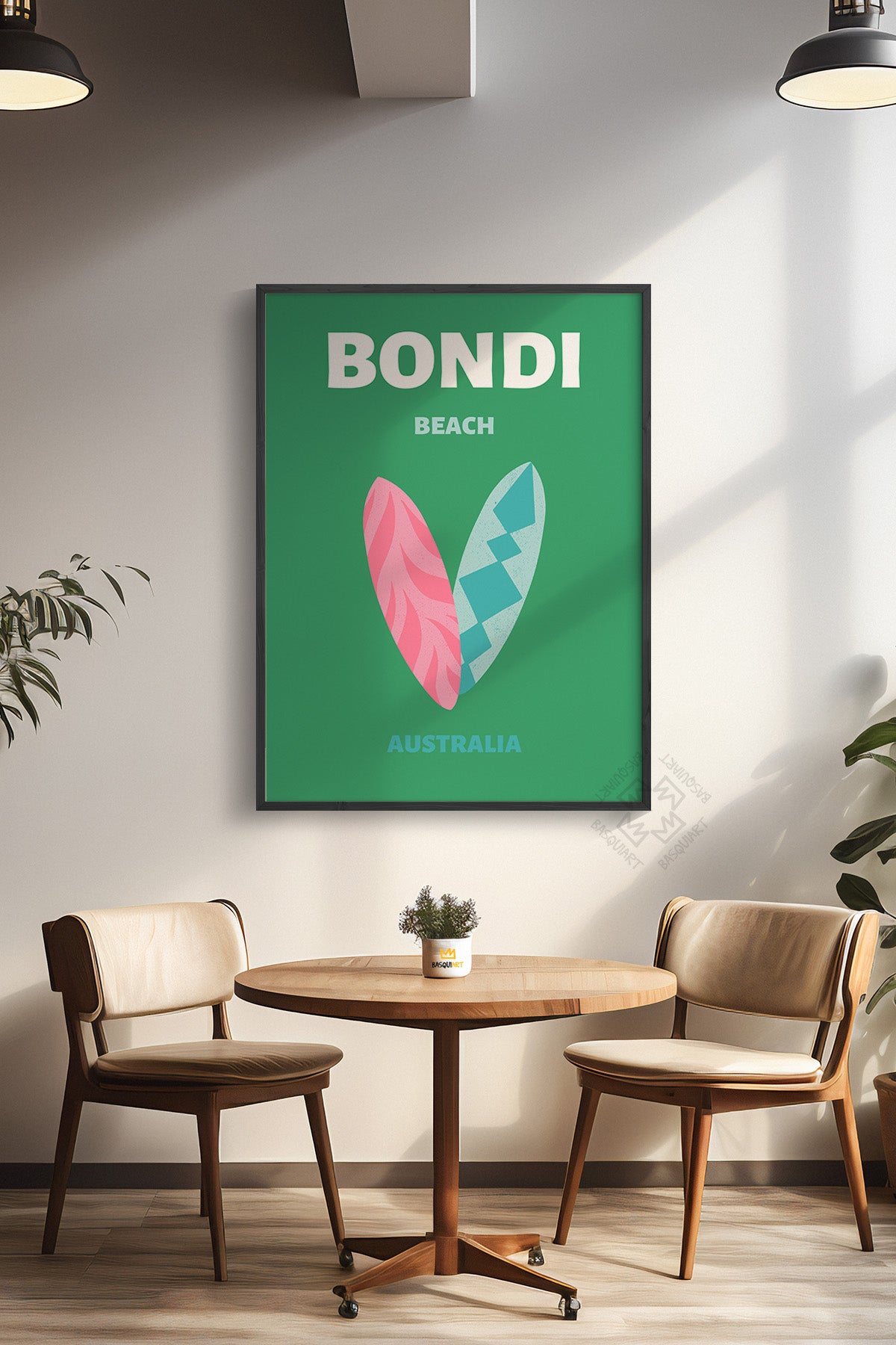 Şehir Serisi Siyah Çerçeveli Poster, Tablo Duvar Dekoru No:8