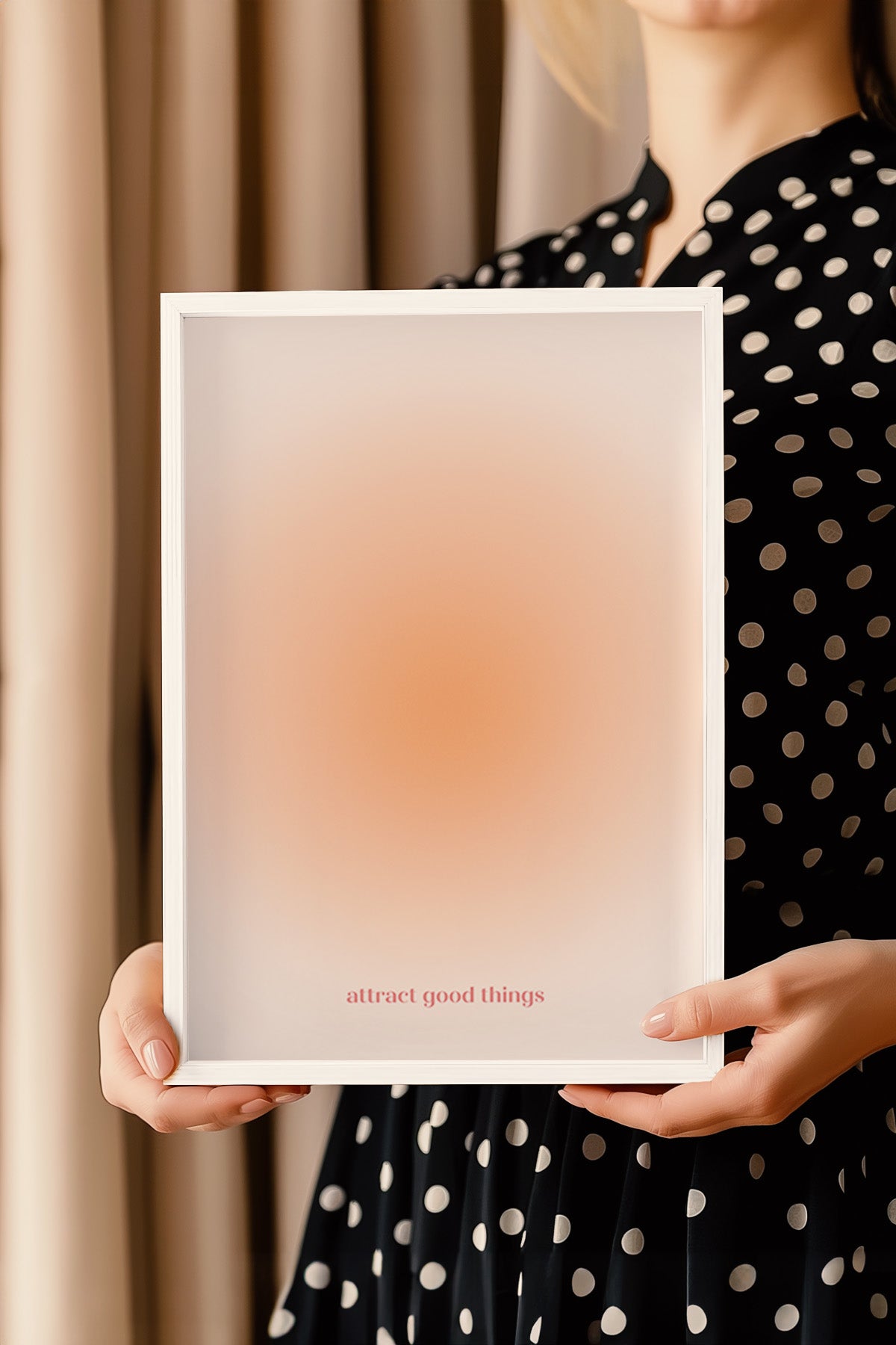 Aura Serisi Beyaz Çerçeveli Poster, Tablo No:179