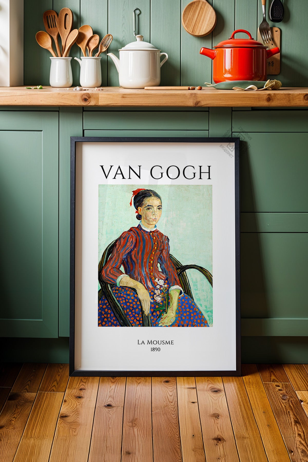 Vincent Van Gogh Serisi Siyah Çerçeveli Poster, Tablo Duvar Dekoru No:15